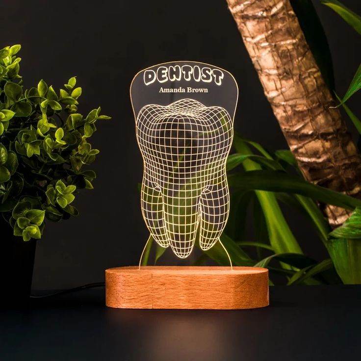 Illustration Lamp For Dentist model | Best gift for Dentist | Dentist Table Top| Professional Table Top | Customized Dentist | - BBD GIFTS