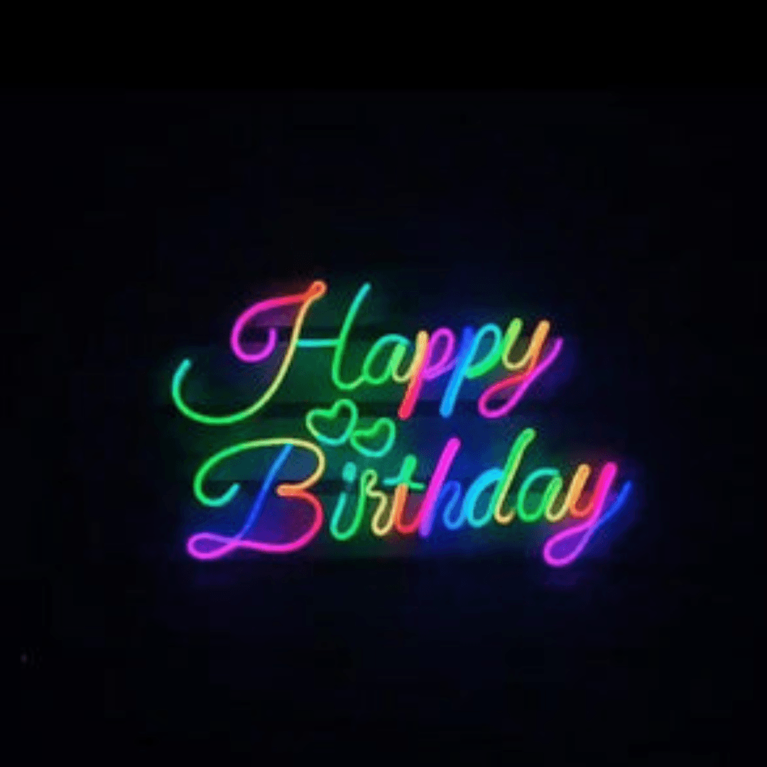 Happy Birthday neon sign | Custom neon light | Wall decor | Gift for her | best gift for party - BBD GIFTS