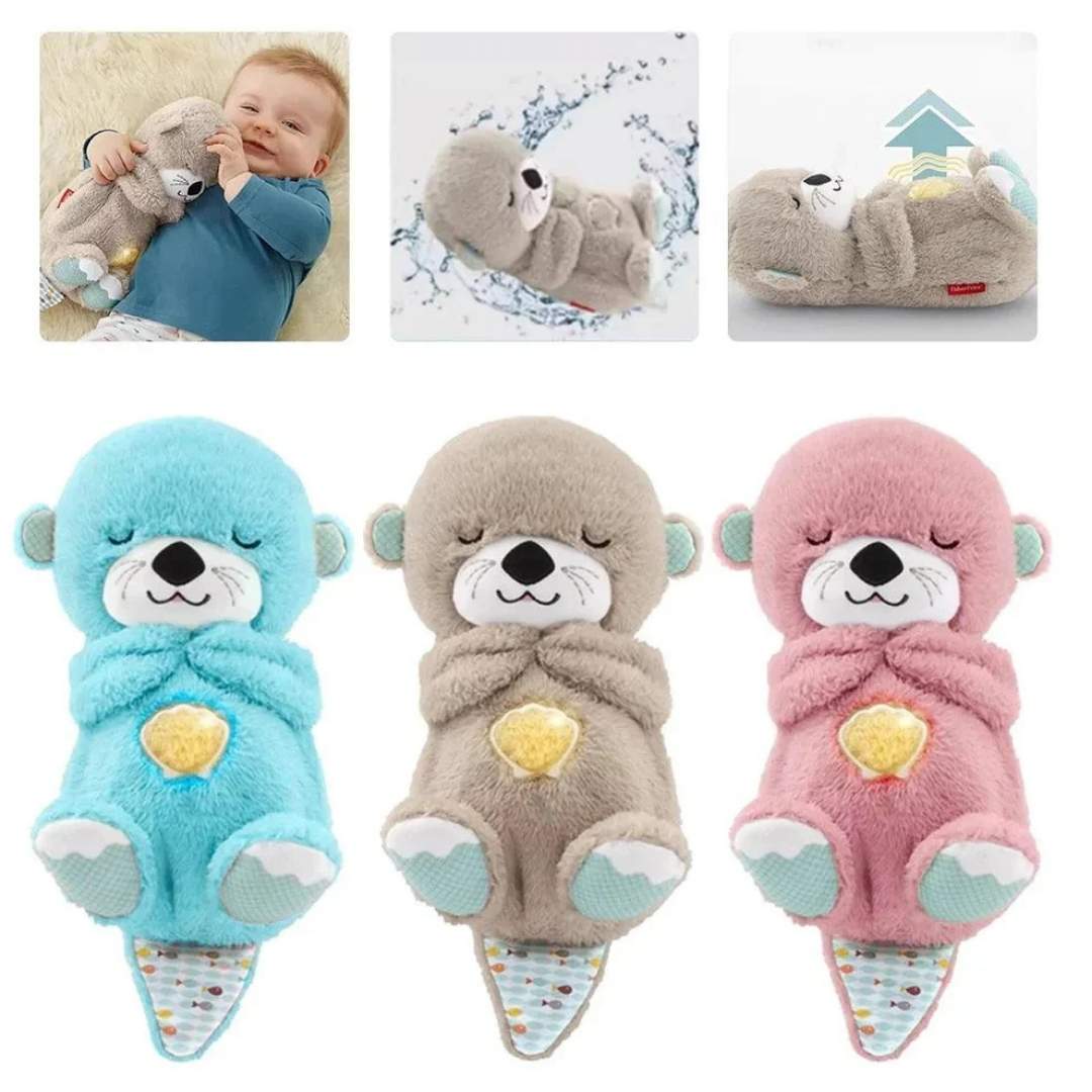 Breathing Teddy Bear with Music & Light for kids And Adults