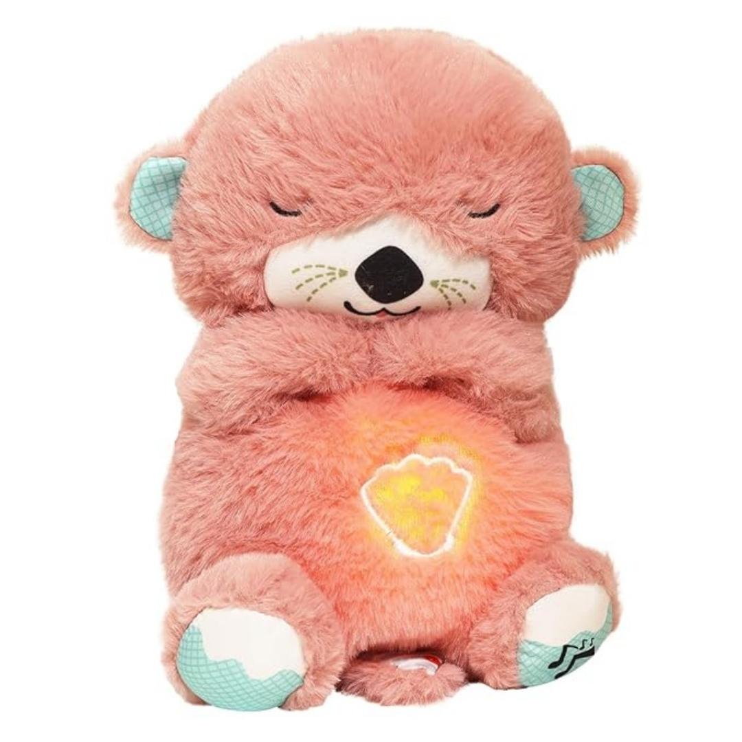Breathing Teddy Bear with Music & Light for kids And Adults