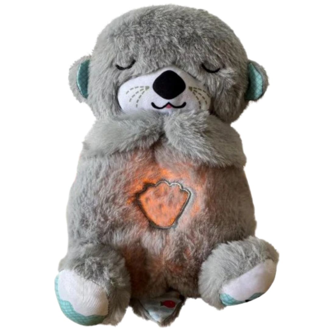 Breathing Teddy Bear with Music & Light for kids And Adults