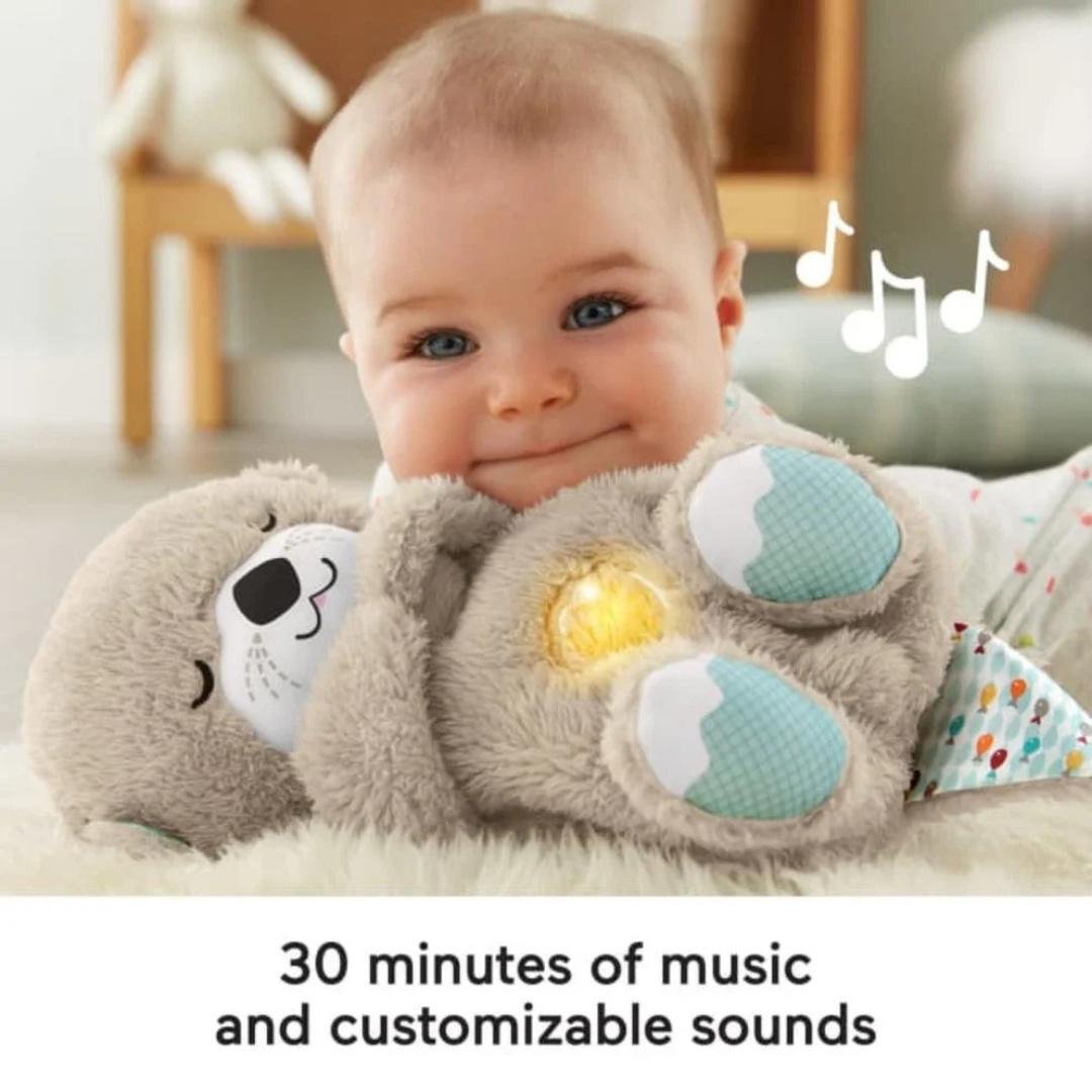 Breathing Teddy Bear with Music & Light for kids And Adults