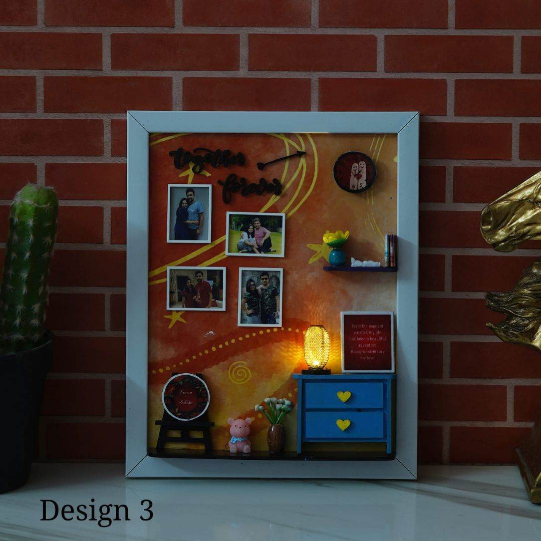 Custom Photo Frame Gift with Lights - Anniversary Edition | valentines day Gift - BBD GIFTS