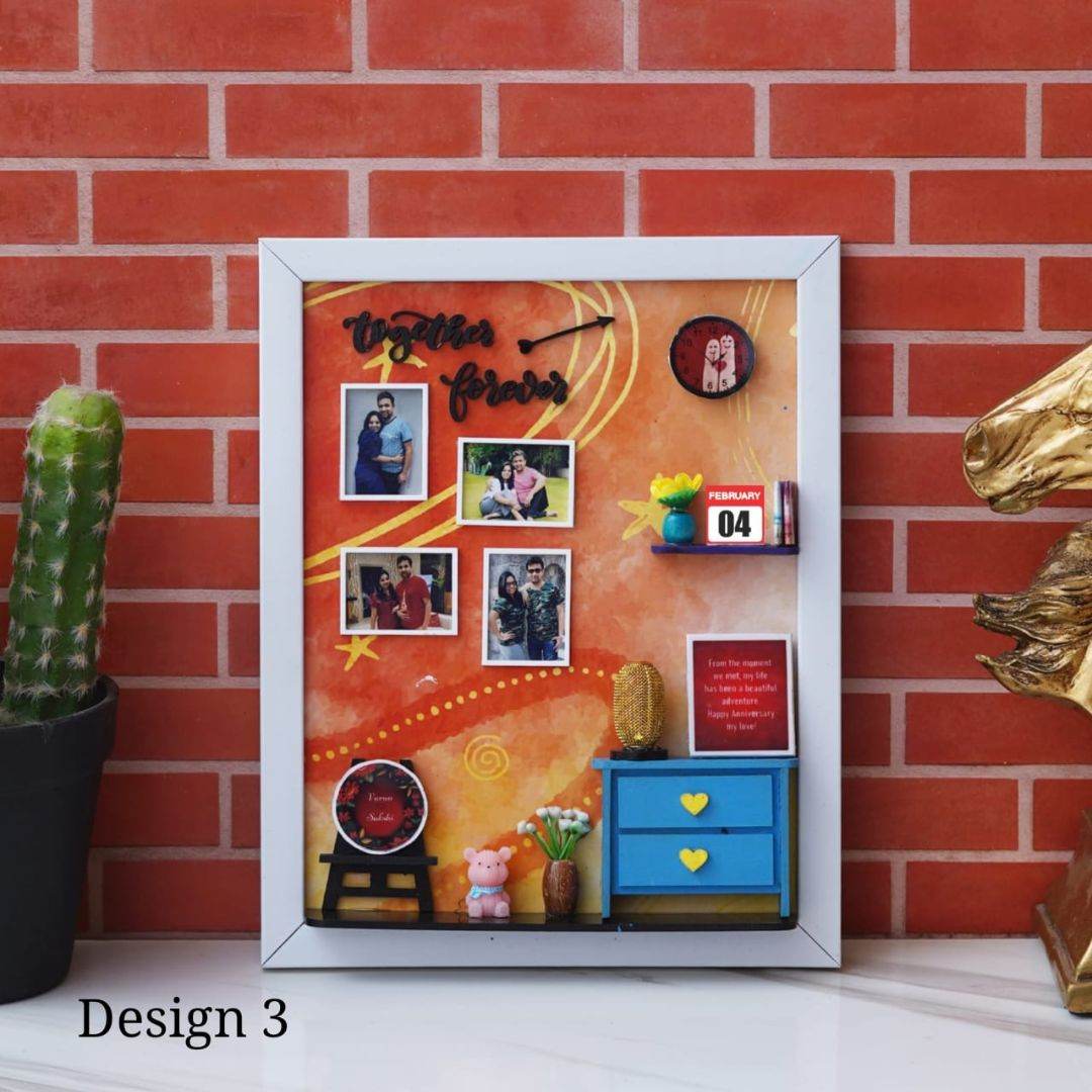 Custom Photo Frame Gift with Lights - Anniversary Edition | valentines day Gift - BBD GIFTS