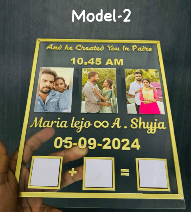 Customized couple Tumb Frame | - BBD GIFTS
