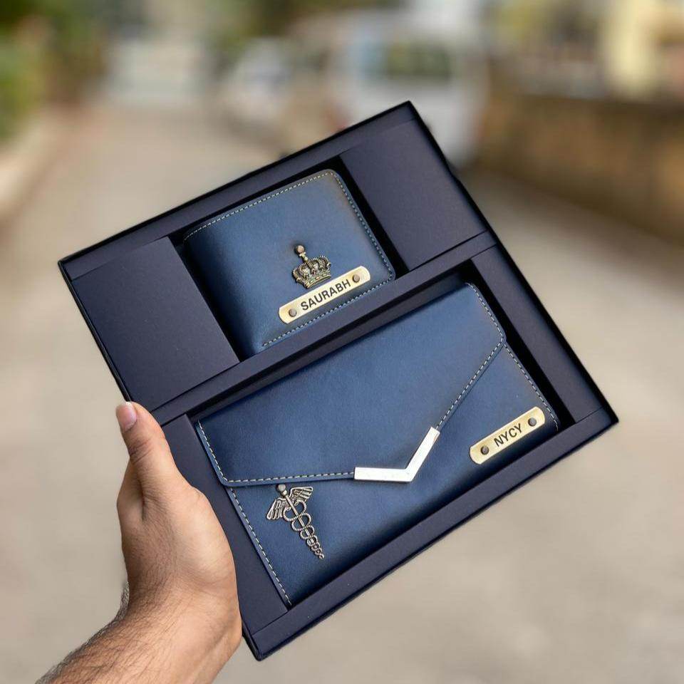 Customized Men and women wallet combo - Couple Gifts - Anniversary Gifts - BBD GIFTS