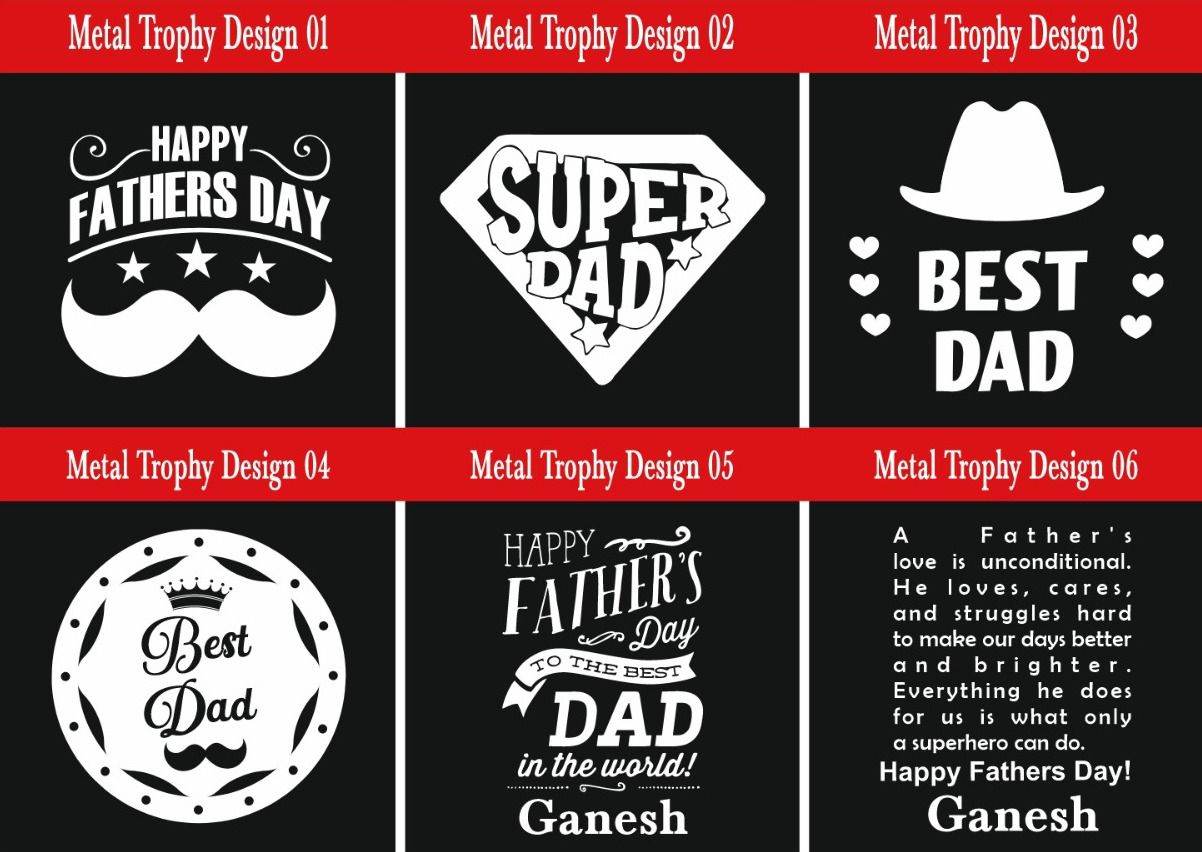 Customized Metal Trophy - Father's day special gifts - Best Gift for dad - BBD GIFTS