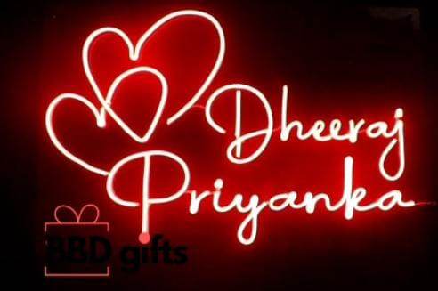 Custom Couple neon sign | Wedding Neon | Anniversary Gifts - BBD GIFTS