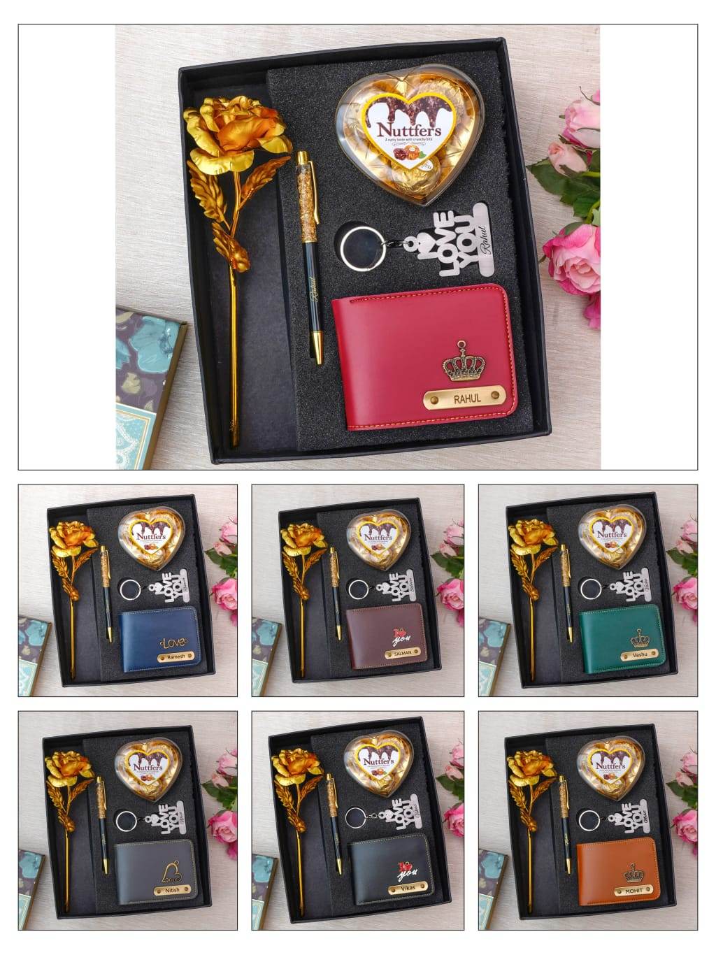 Customized Gift hamper for boys - Premium combo gift for him - Mens Wallet Combo - Unique Combo For him - BBD GIFTS