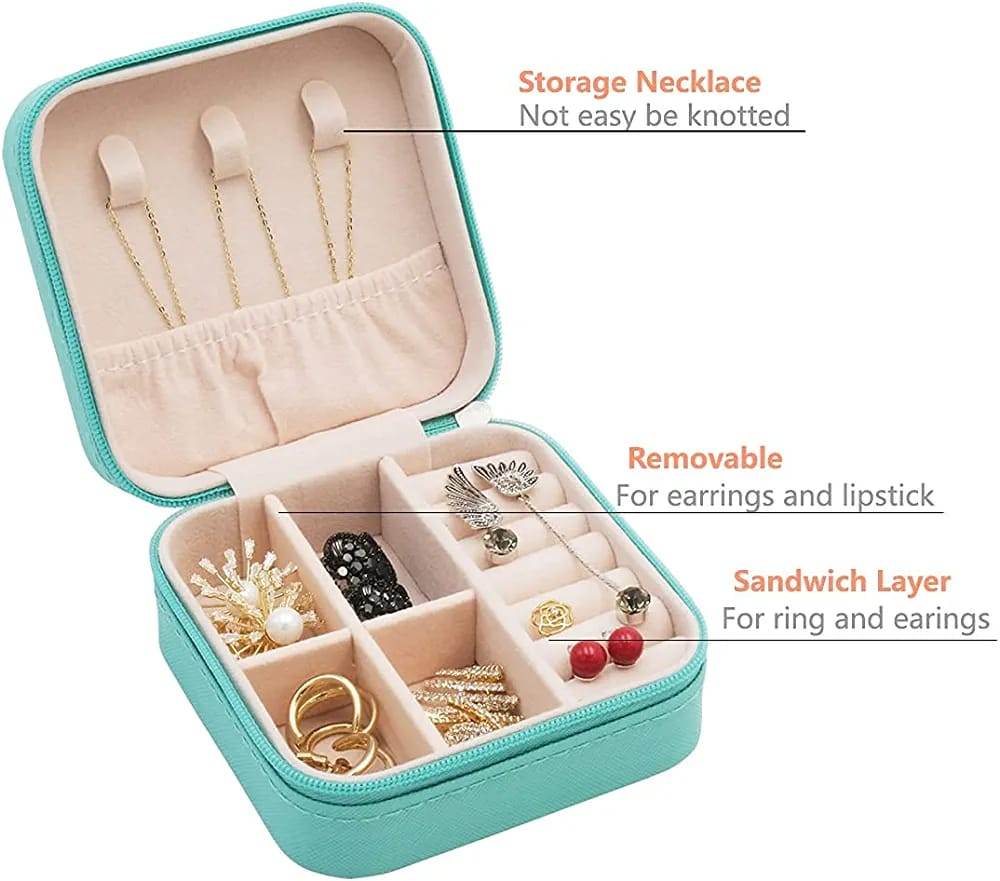 Personalized Jewellery Organiser - Gift for Her - Birthday Gift for Girls - Anniversary Gift - Velvet Jewellery case - BBD GIFTS