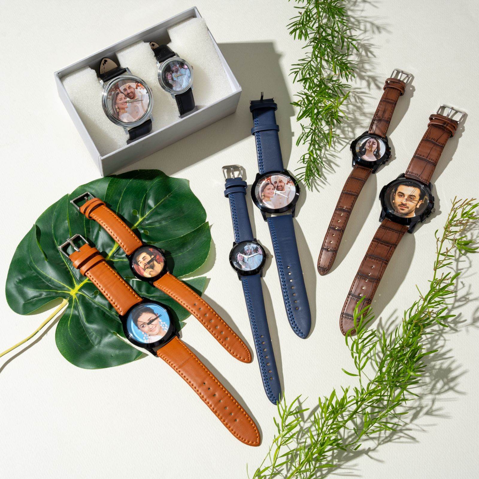 Customized Bhaiya Bhabhi couple watch set | Rakhi Combo | Best gift for brother | Gift for bro - BBD GIFTS