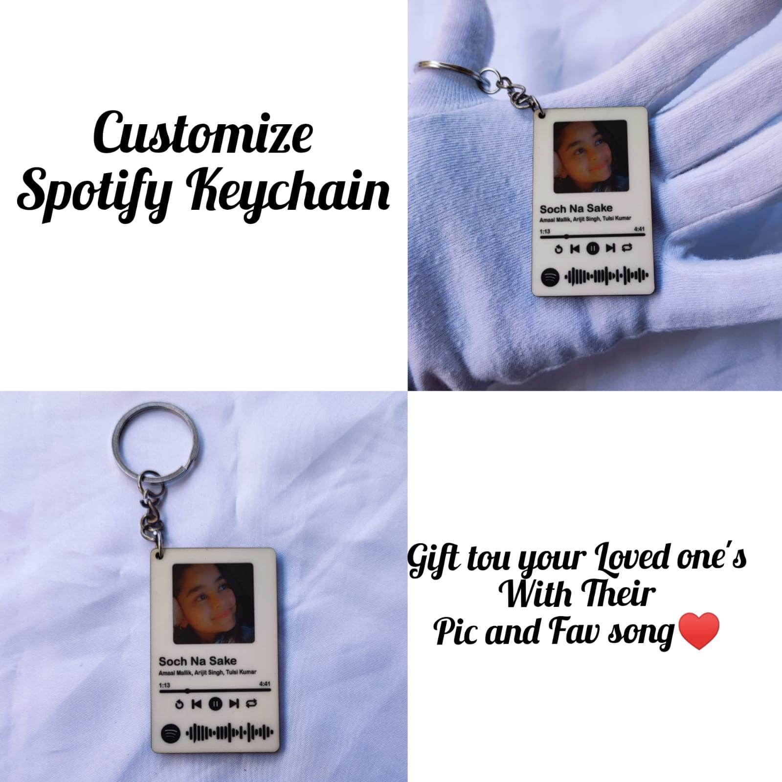 CUSTOMIZE SPOTIFY KEYCHAIN - BBD GIFTS