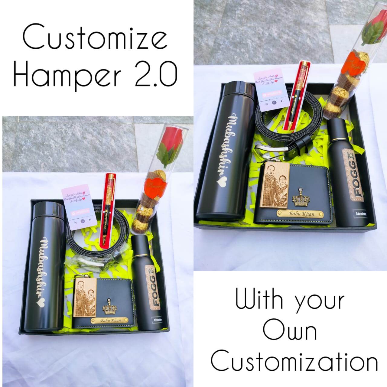 Personalized hamper for men | Gift for husband | hamper for boyfriend | Anniversary gift | Gift For him - BBD GIFTS