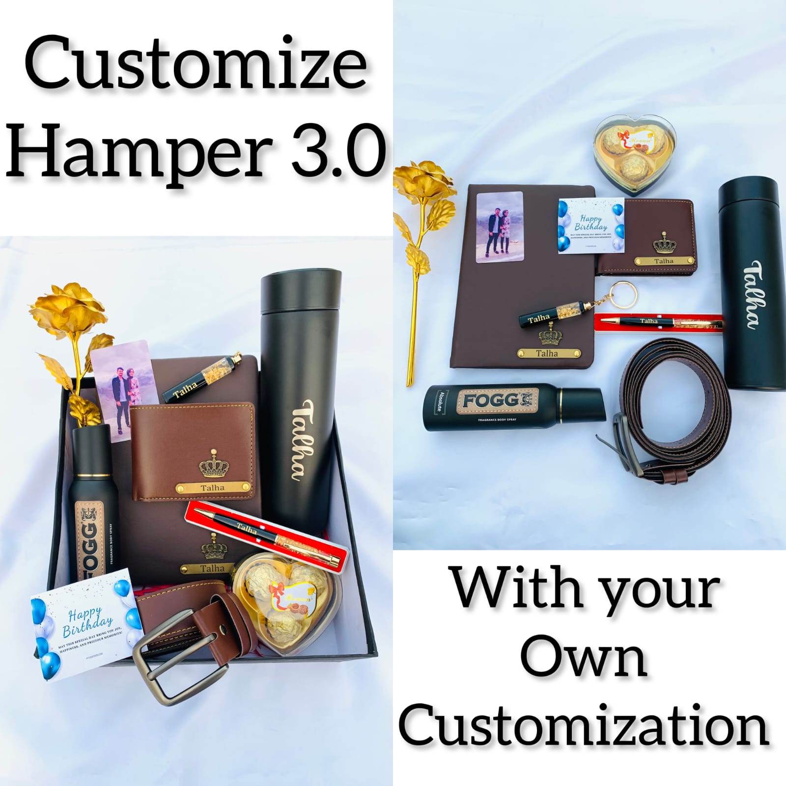 Premium Customized Gift Hamper for Him | Personalized Anniversary & Birthday Gift | Valentines day gifts - BBD GIFTS