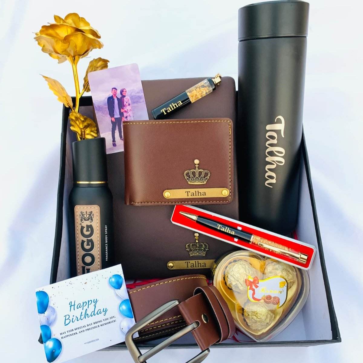 Premium Customized Gift Hamper for Him | Personalized Anniversary & Birthday Gift | Valentines day gifts - BBD GIFTS