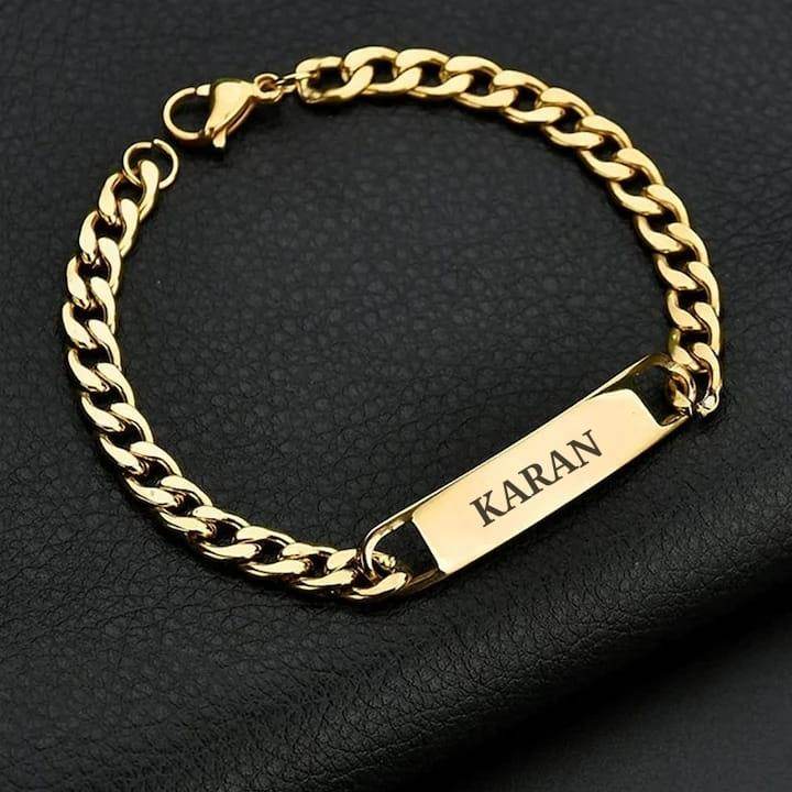 Personalized Classic Bracelet | Gift for Her & Him | Gold-Toned Bracelet - BBD GIFTS