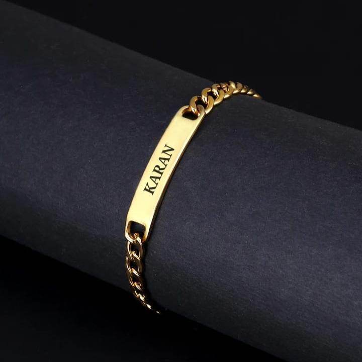 Personalized Classic Bracelet | Gift for Her & Him | Gold-Toned Bracelet - BBD GIFTS