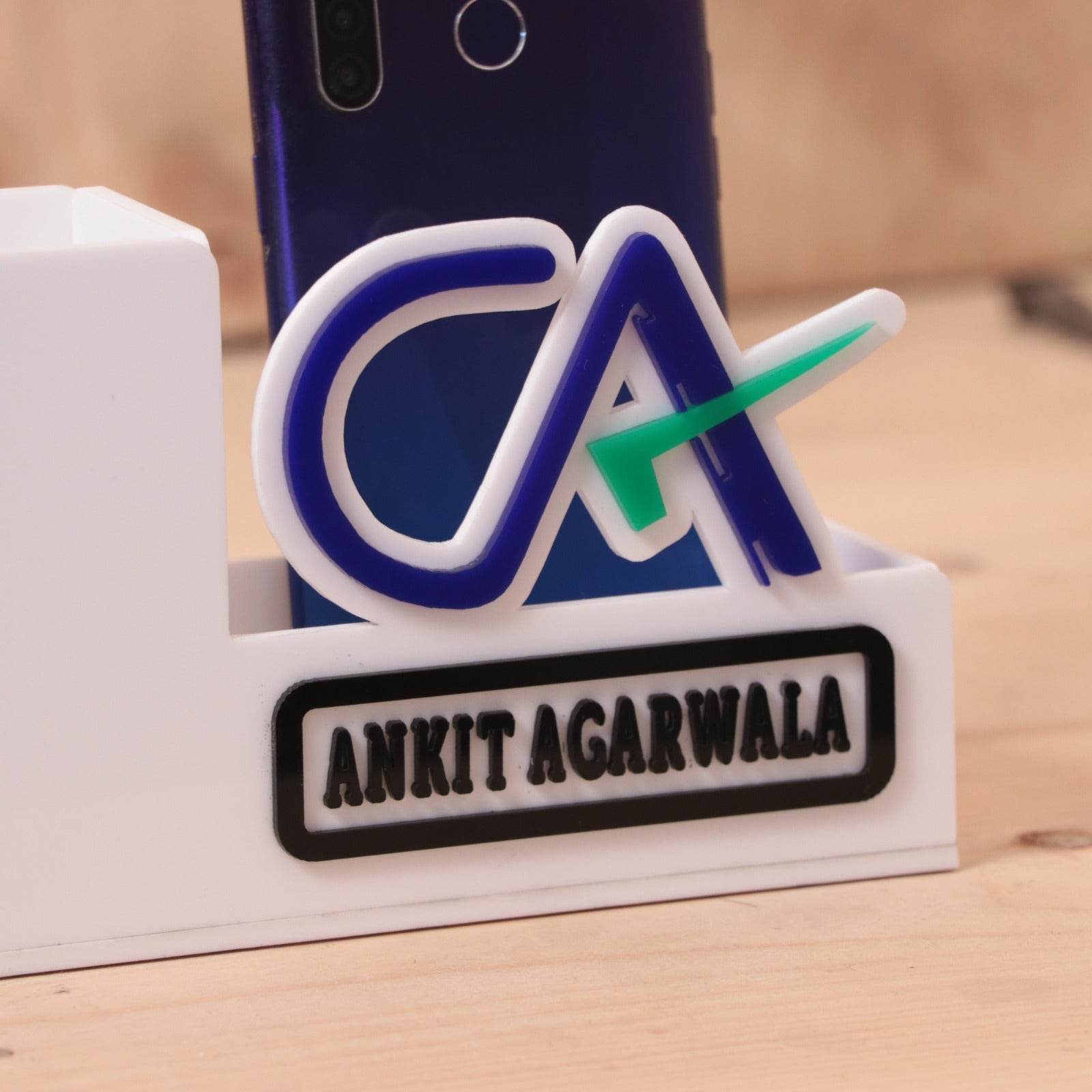 CA Table Top - CA Penstand with name - Personalized CA Name Plate - Best Gift for CA - Gift For CA - BBD GIFTS