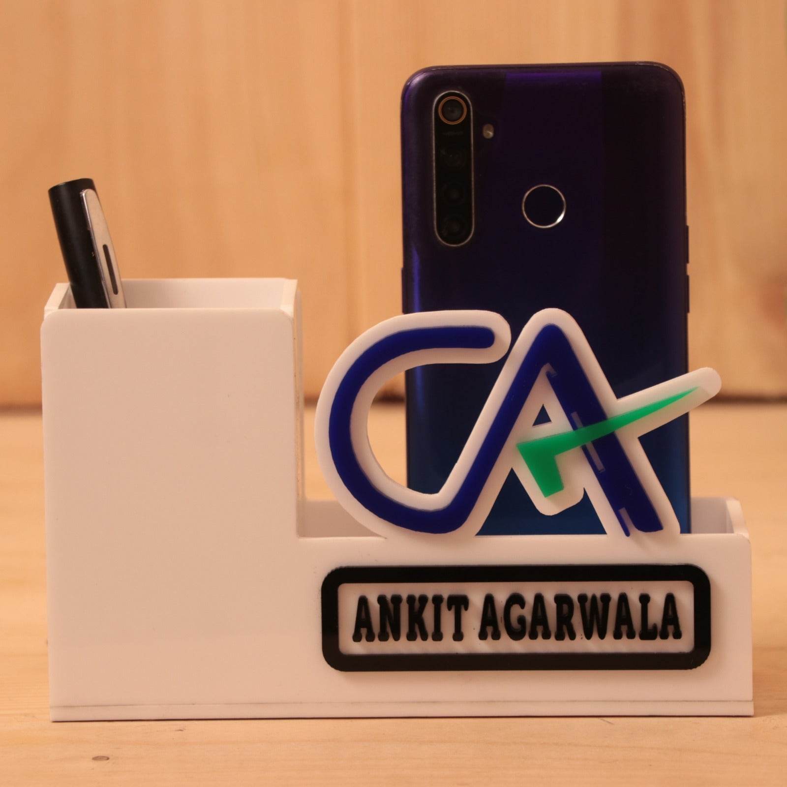 CA Table Top - CA Penstand with name - Personalized CA Name Plate - Best Gift for CA - Gift For CA - BBD GIFTS
