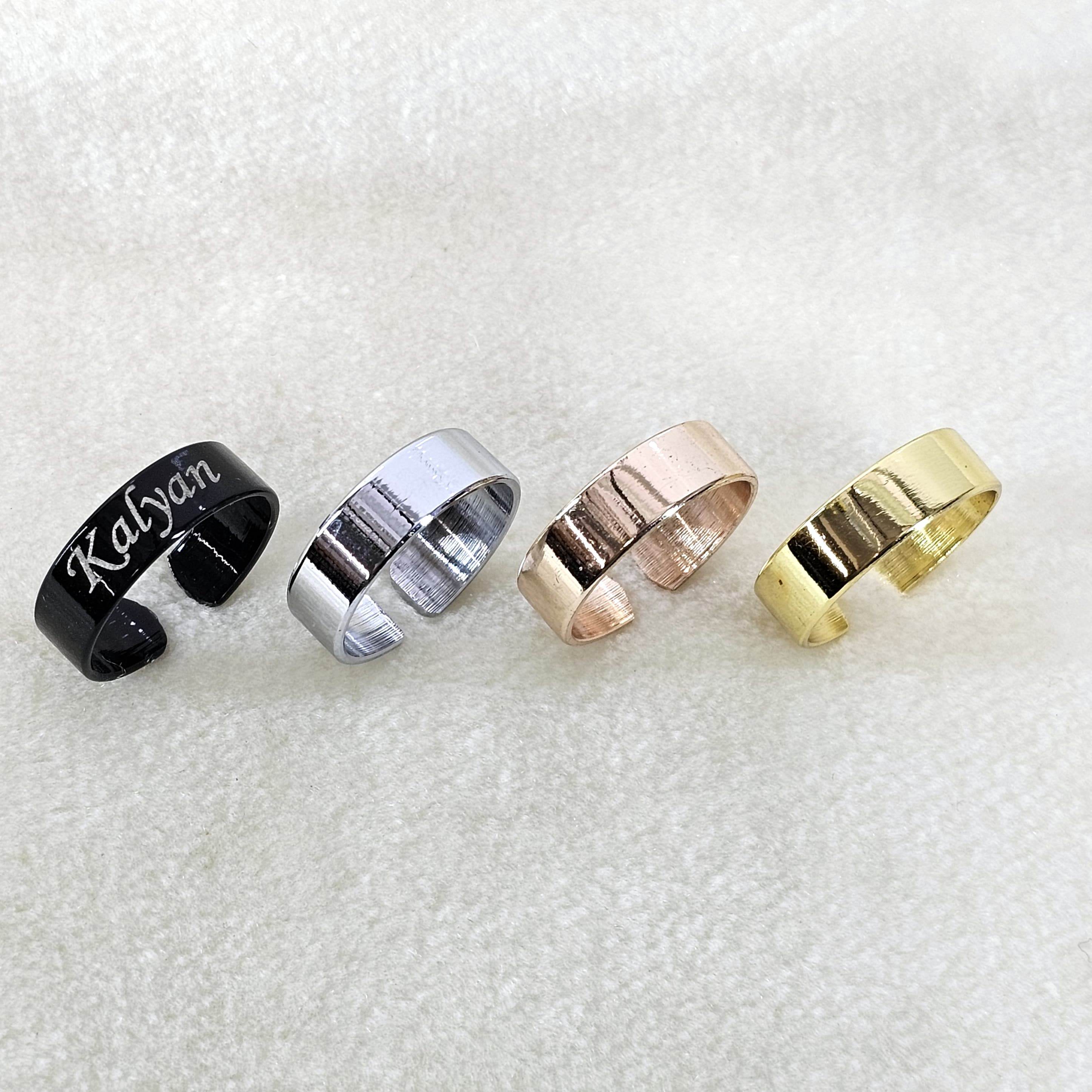 Customised Couple Name Ring | Gift for him | Gift for her | Secret Rings | Special Rings | Couple Rings | Rings for lovers | Ring for valentine | Best gift for couple - BBD GIFTS