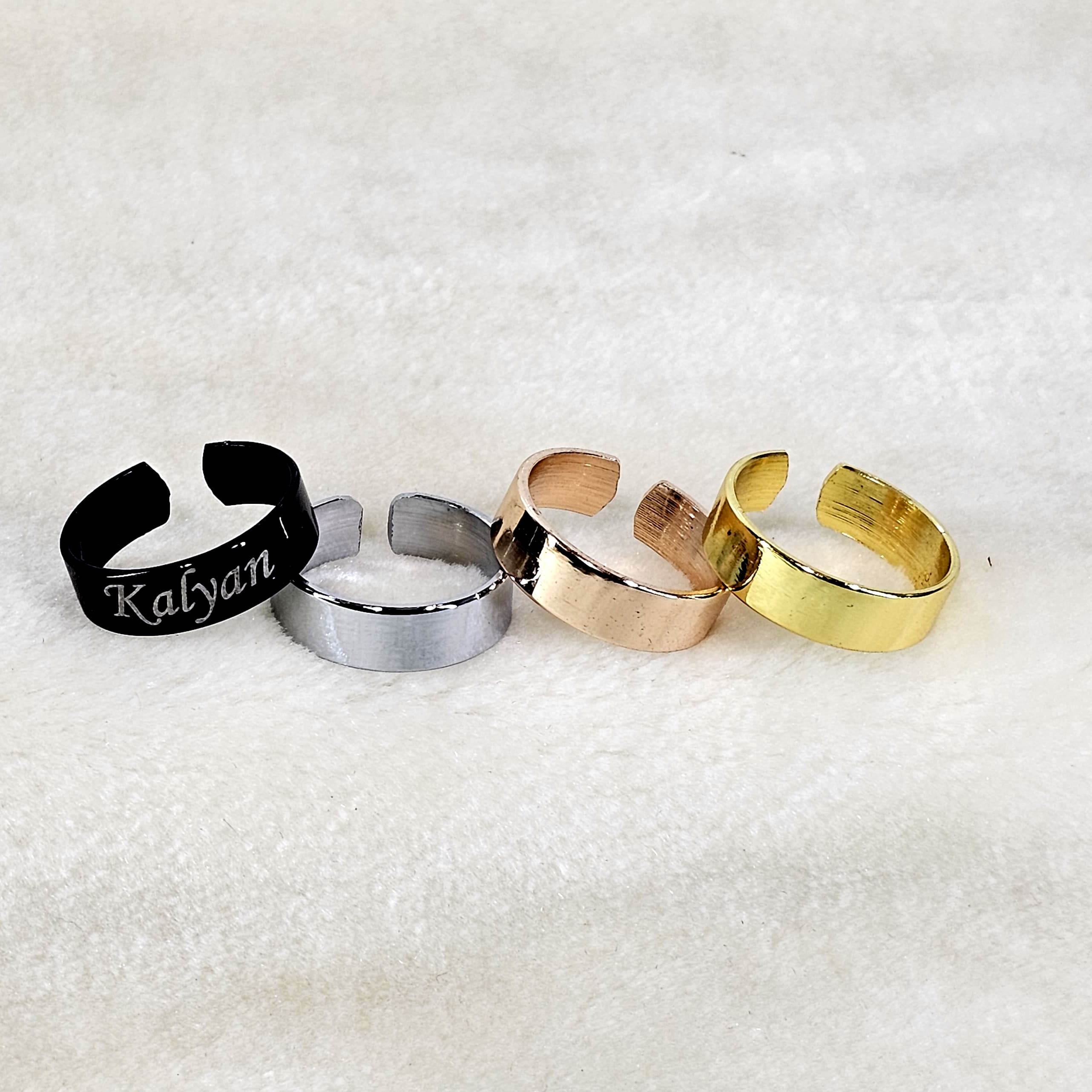 Customised Couple Name Ring | Gift for him | Gift for her | Secret Rings | Special Rings | Couple Rings | Rings for lovers | Ring for valentine | Best gift for couple - BBD GIFTS