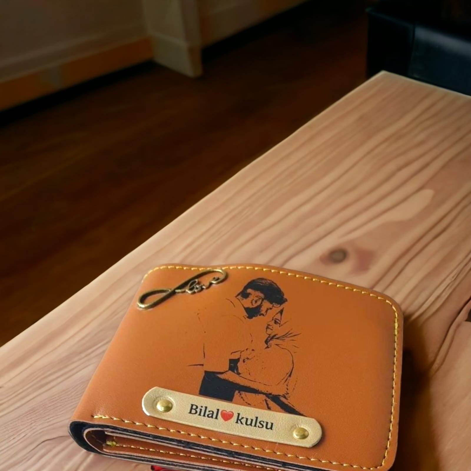 Sketch Wallet | Photo Wallet | Gift for Men's | Personalized Men's Wallet | Gift for him - BBD GIFTS