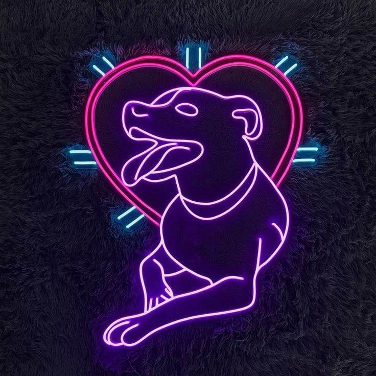 Dog neon sign | Custom dog sign | Pet Shop Decor | Custom Pets Neon Sign | Custom pet art | Pet memorial | Custom photo lamp | Animal lover gift | Custom Dog Portrait - BBD GIFTS