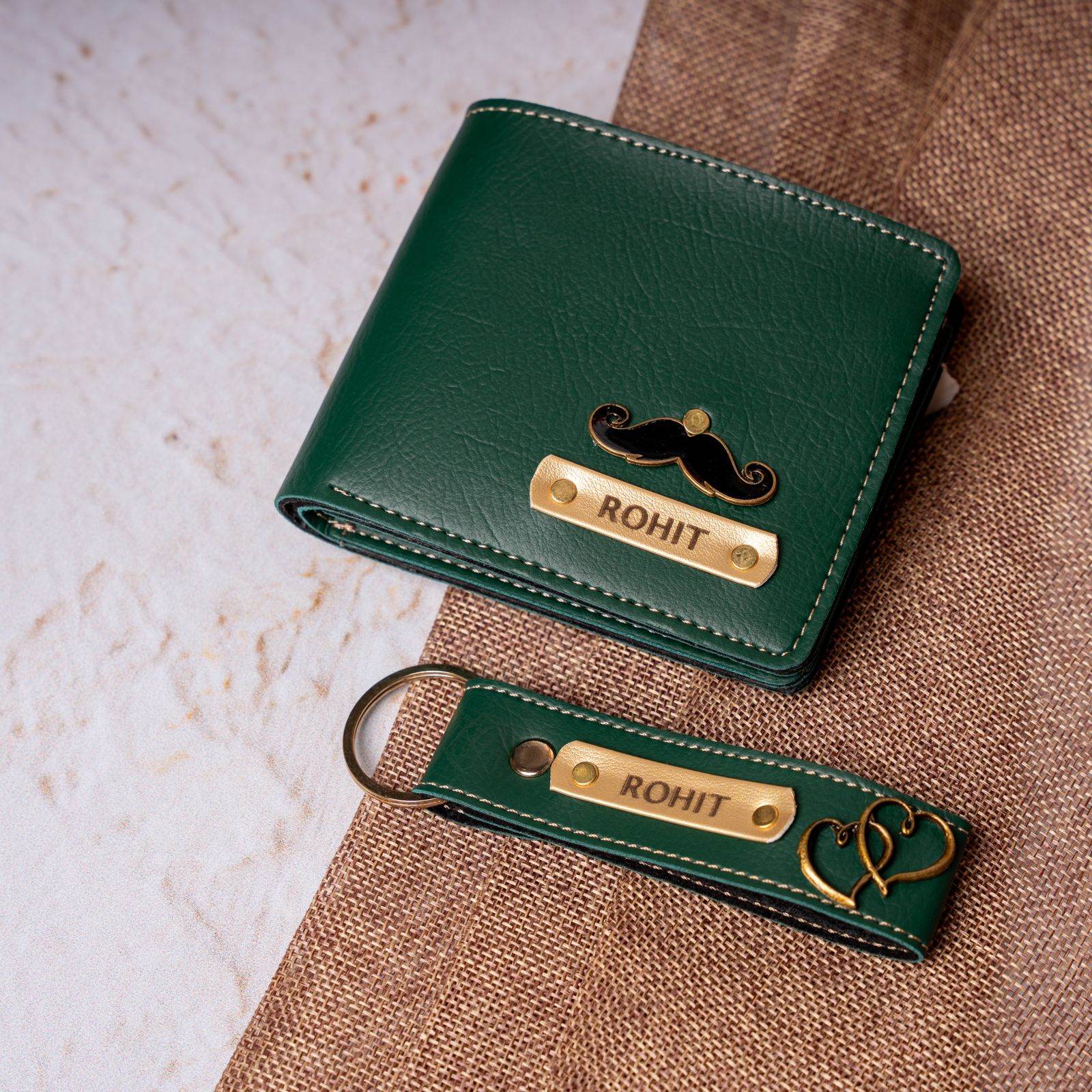Customized Wallet combo for men's | Wallet | Men's Wallet | keychain | Gift for husband | Gift for him | Best gift for mens - BBD GIFTS