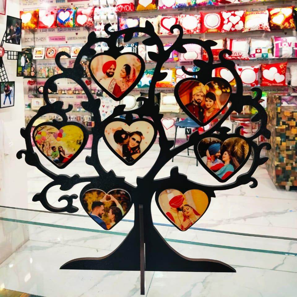 Customized Wooden Tree | Photo Tree Standy | Personalized Tree Stand | Special Gift | Family Tree |Birthday And Anniversary Gift | - BBD GIFTS