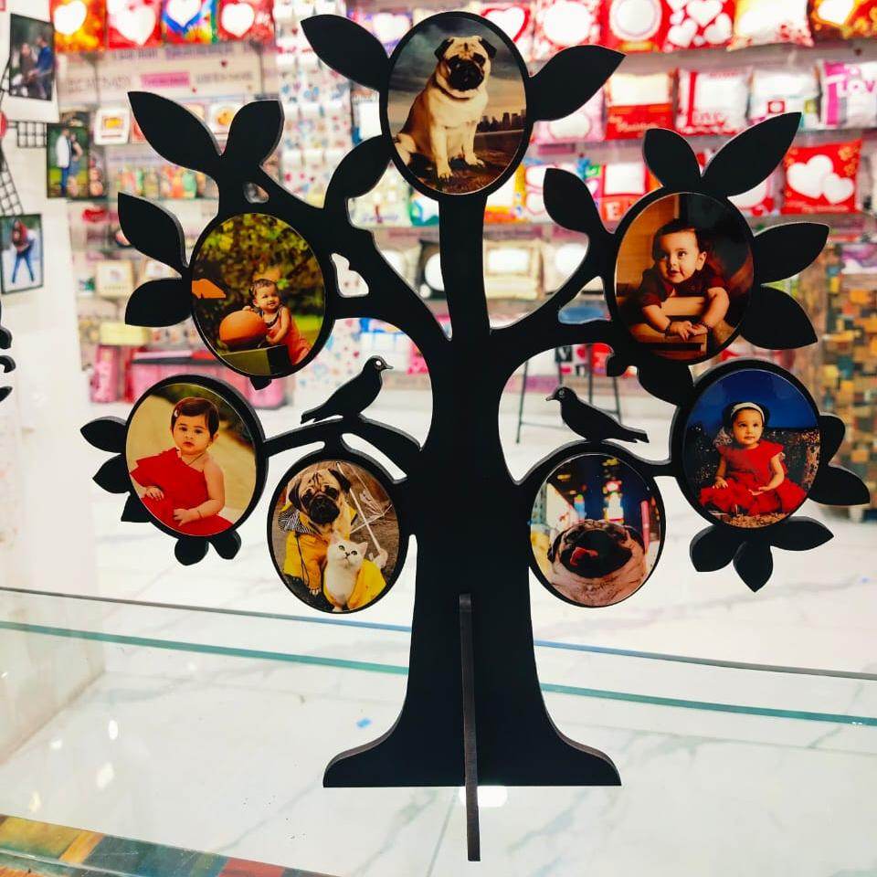Customized Wooden Tree | Photo Tree Standy | Personalized Tree Stand | Special Gift | Family Tree |Birthday And Anniversary Gift | - BBD GIFTS