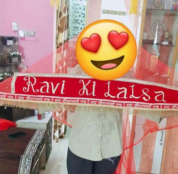 Bridal Name Dupatta | Bride And Groom Name Bridal Dupatta | Custom Bridal Dupatta | Wedding Special | Red Wedding Dupatta | - BBD GIFTS