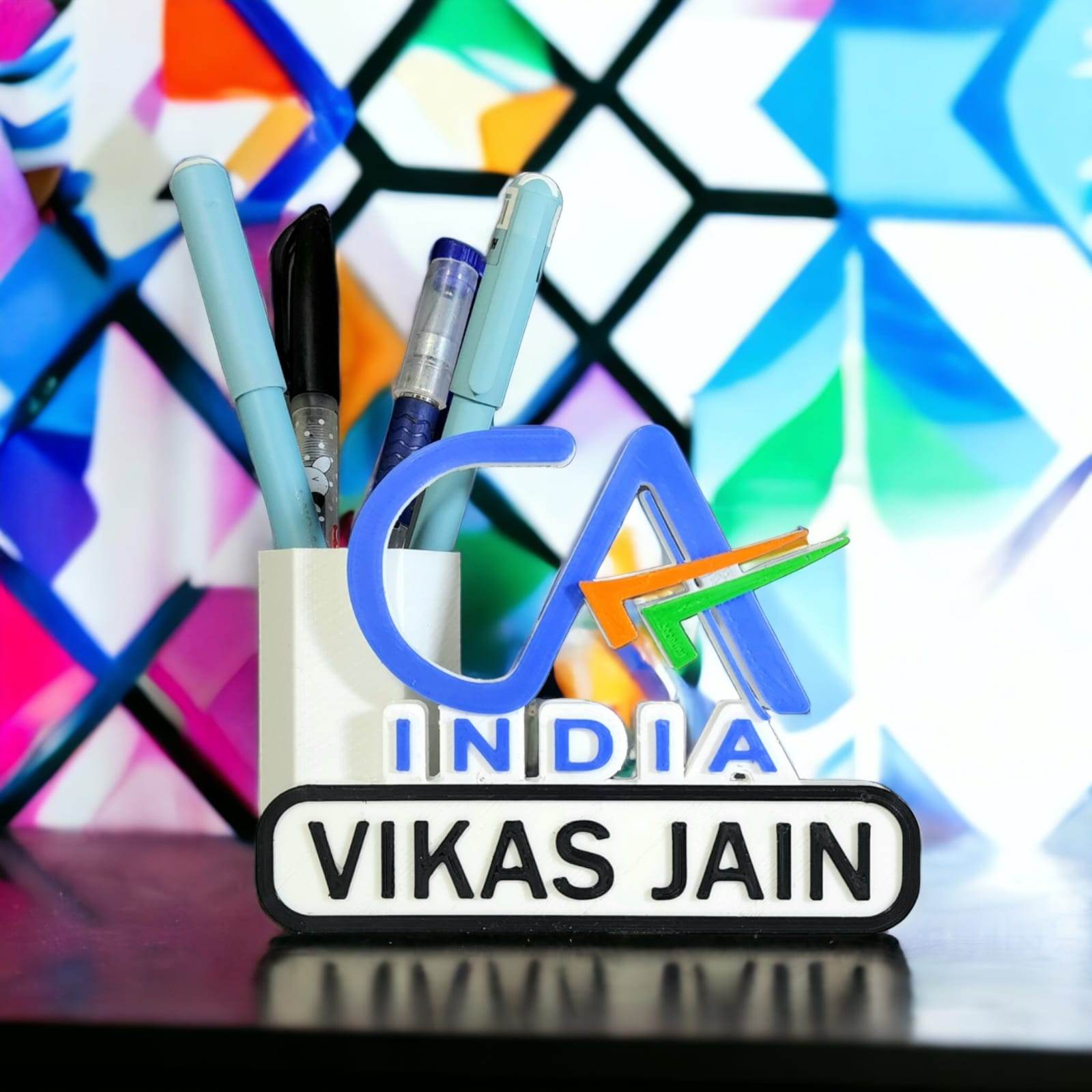 Personalized CA Penstand | Professional Pen Stand | Gift for CA | With customized Name | CA Tabletop | - BBD GIFTS