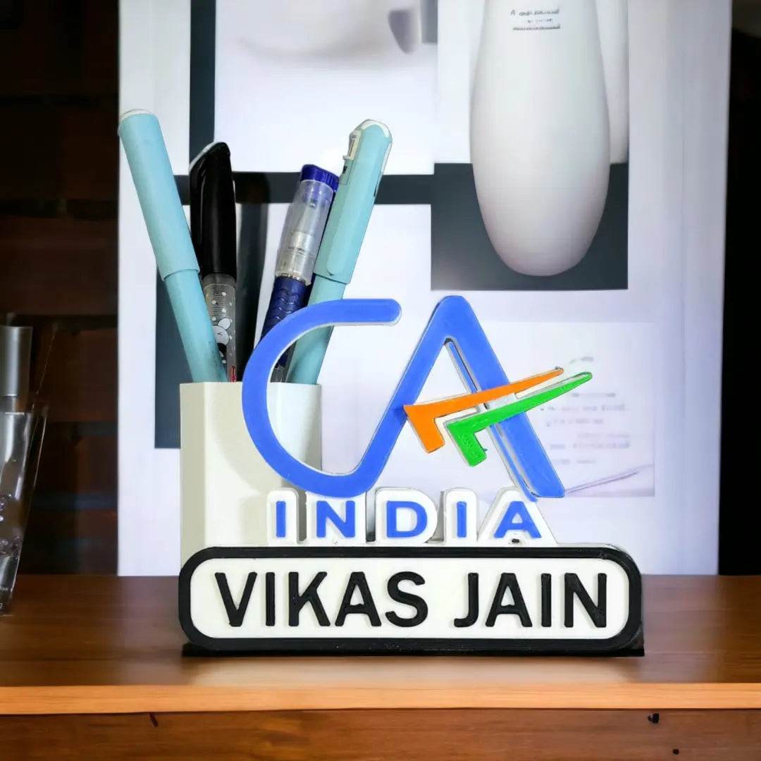 Personalized CA Penstand | Professional Pen Stand | Gift for CA | With customized Name | CA Tabletop | - BBD GIFTS