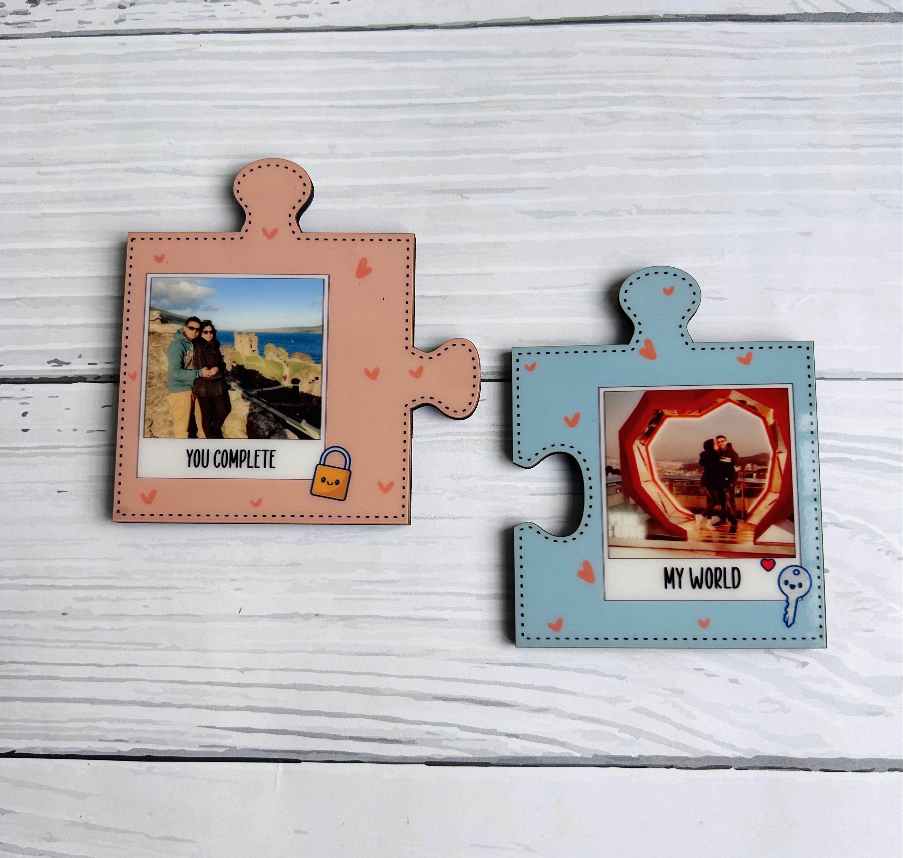 Customised Couple Puzzle Fridge Magnets | Fridge Magnets | Jisaw Fridge Magnet | Customized puzzle photo | - BBD GIFTS