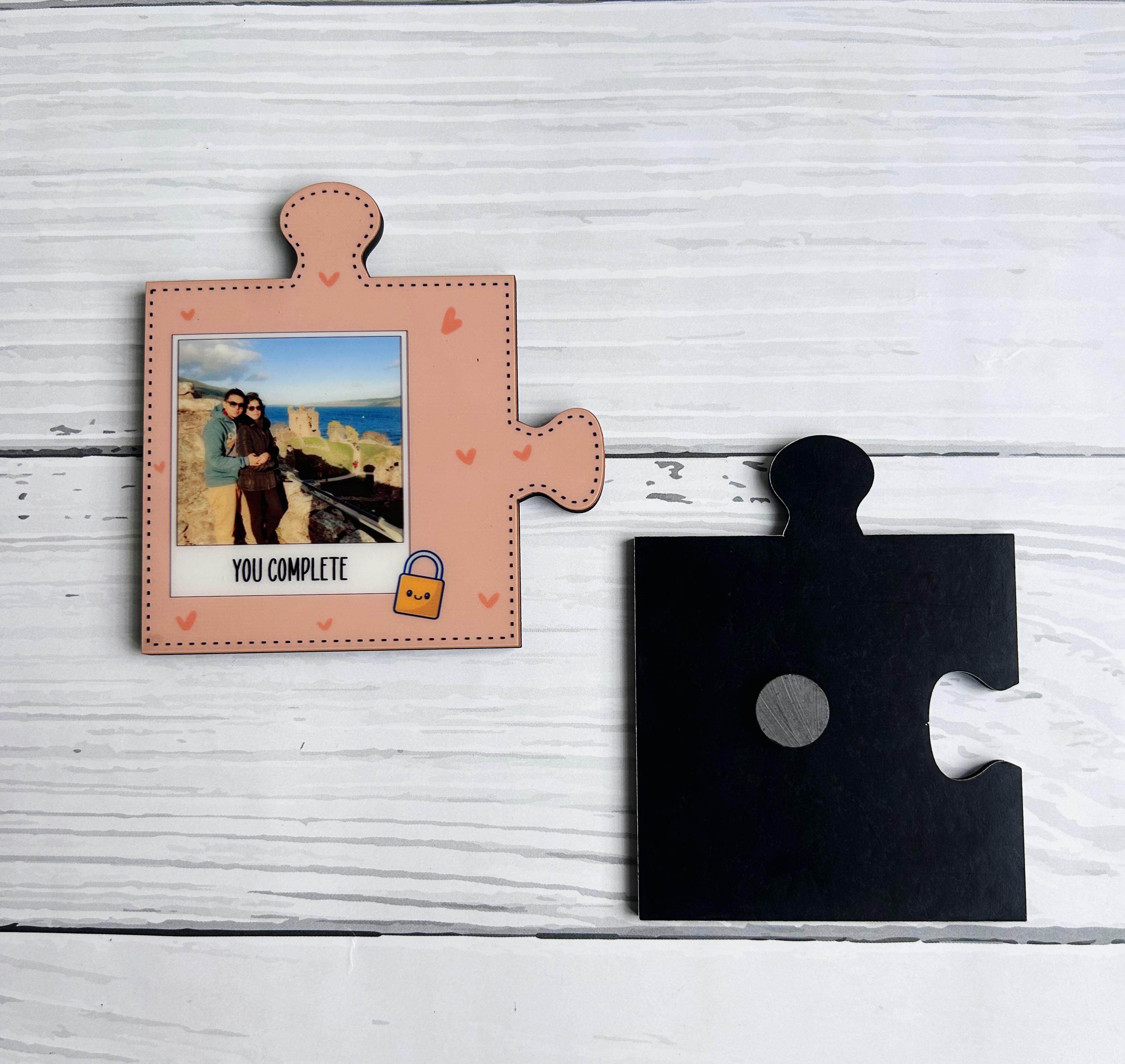 Customised Couple Puzzle Fridge Magnets | Fridge Magnets | Jisaw Fridge Magnet | Customized puzzle photo | - BBD GIFTS