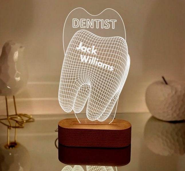 Illustration Lamp For Dentist | Best gift for Dentist | Dentist Table Top| Professional Table Top | Customized Dentist | - BBD GIFTS