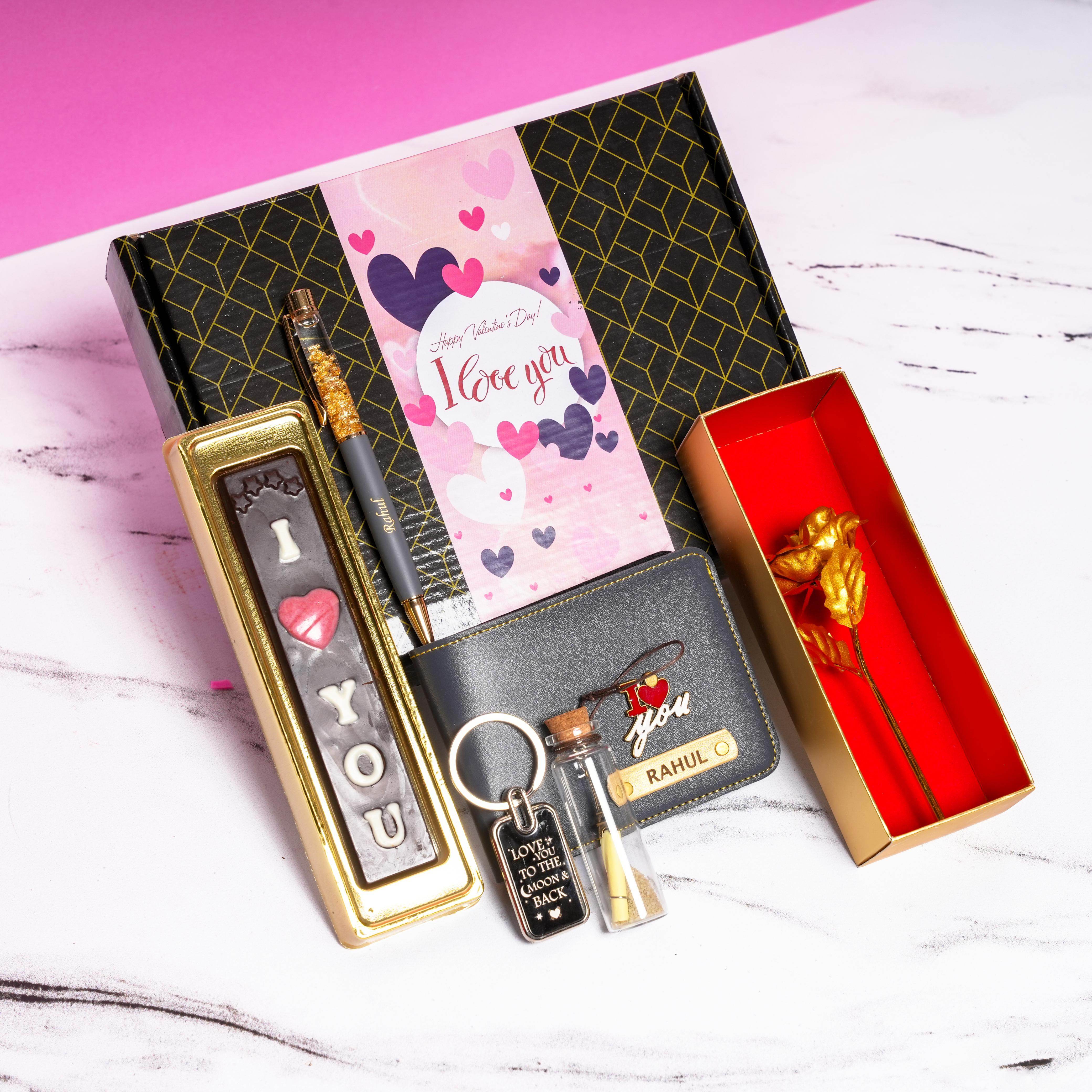 valentine's day hamper | Personalized Men's Combo | Special Valentine Day Gift| Gift for Him | Best Gift for Husband | Couple Gifts | - BBD GIFTS