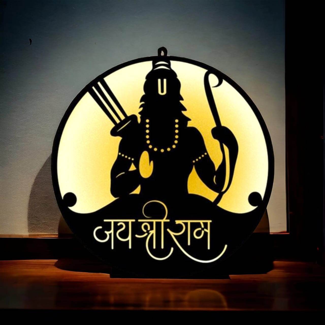 Customized Ram Light Frame | Jai Sri Ram Frame | Lord Ram Frame | Led Frame | - BBD GIFTS