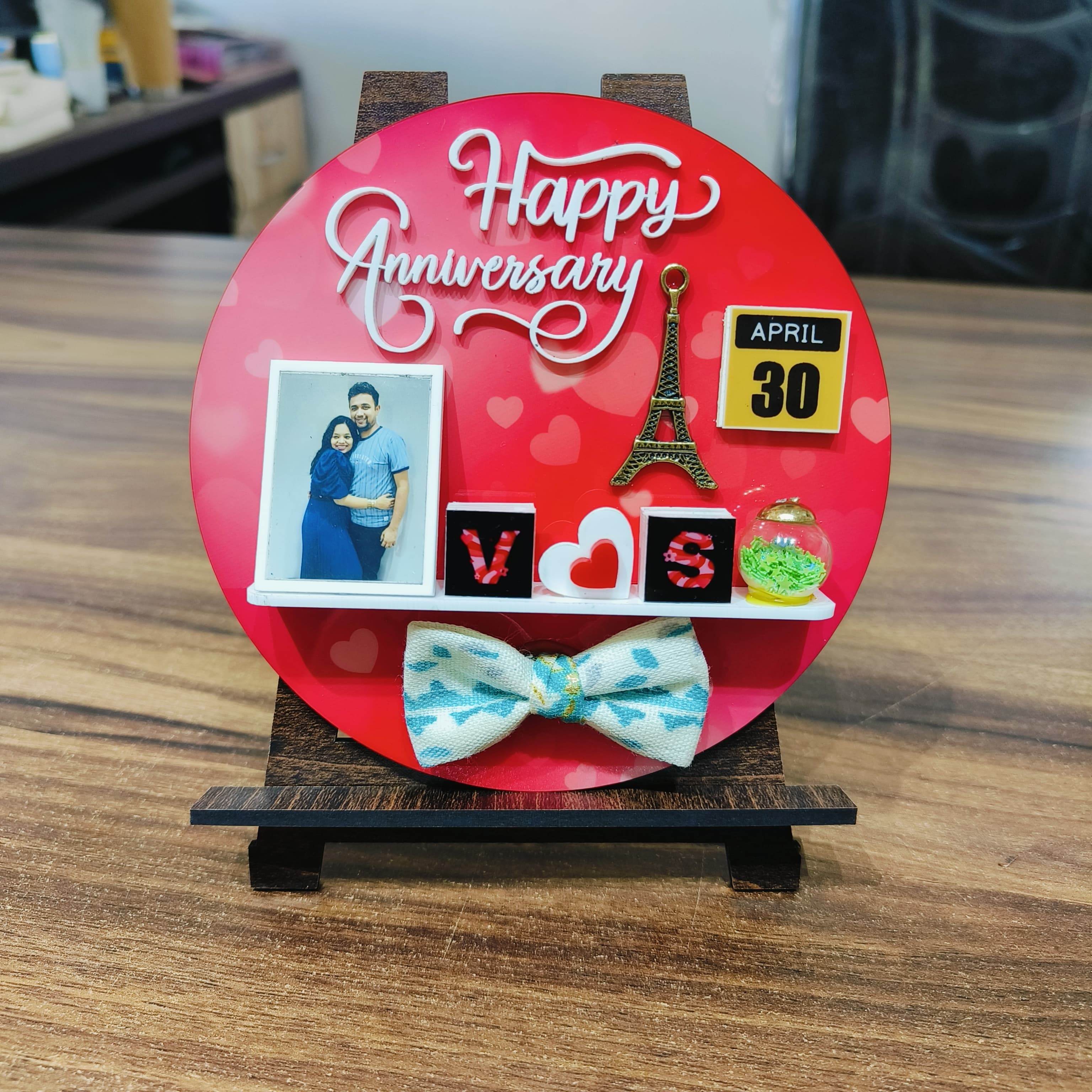 Customized Frame Cum Fridge Magnet | Gift for couple | Birthday Gifts | Anniversary Gifts | Couple Gifts| - BBD GIFTS