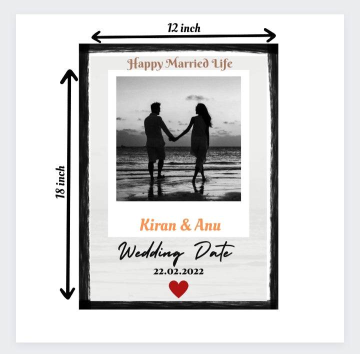 Personalized Couple Wedding Frame | Marriage Gifts | Couple Frames | Best Couple Frames | - BBD GIFTS