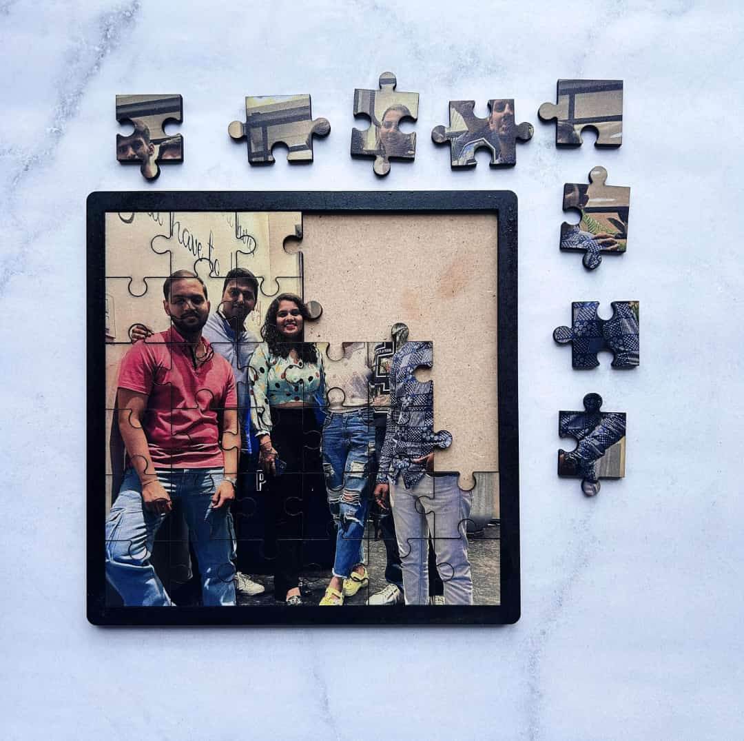 Customized Puzzle photo frame | Mémoires Frame | Jig saw puzzle frame| - BBD GIFTS