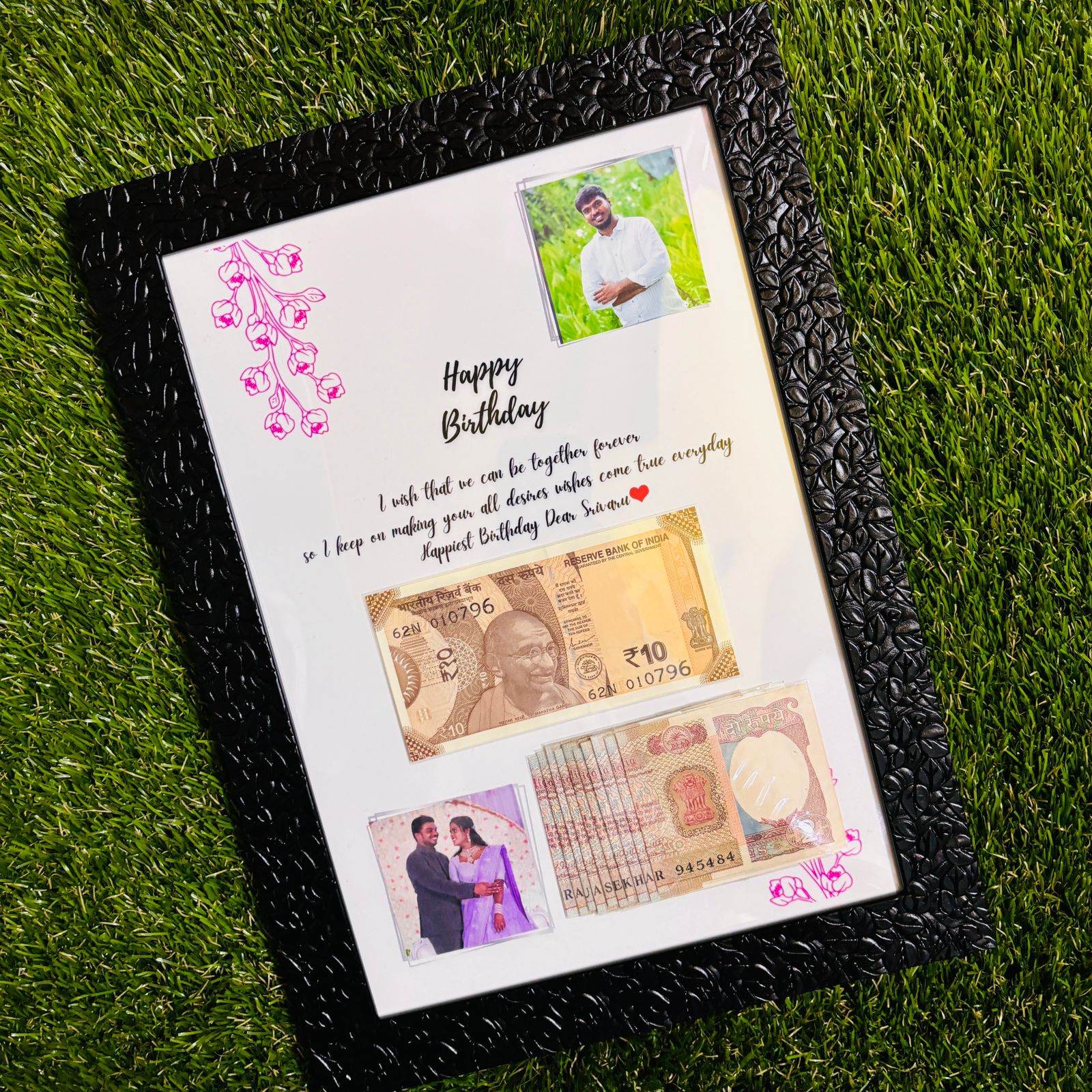 Date of Birth Original Note Frame | - BBD GIFTS