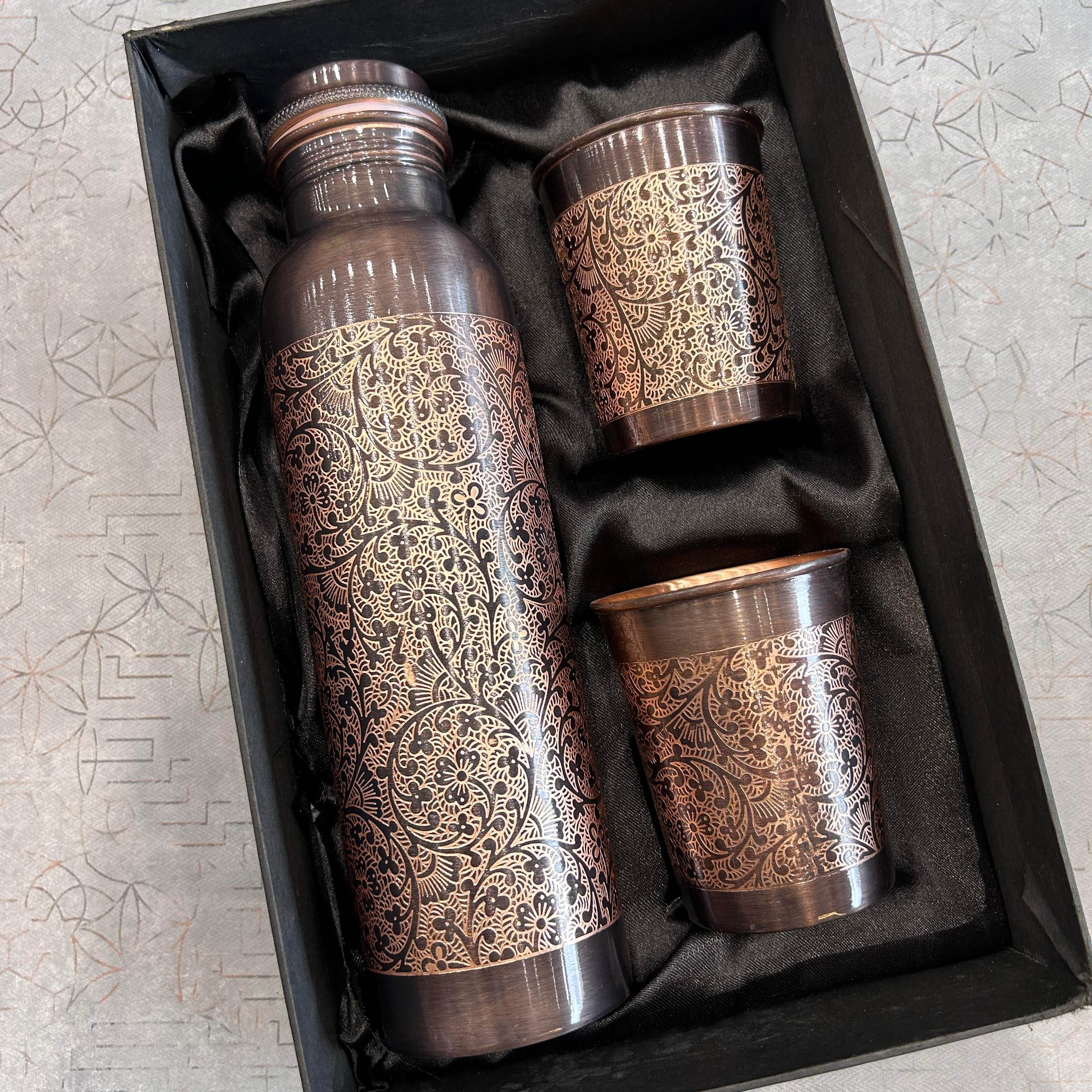 Minakari Copper Bottle - BBD GIFTS
