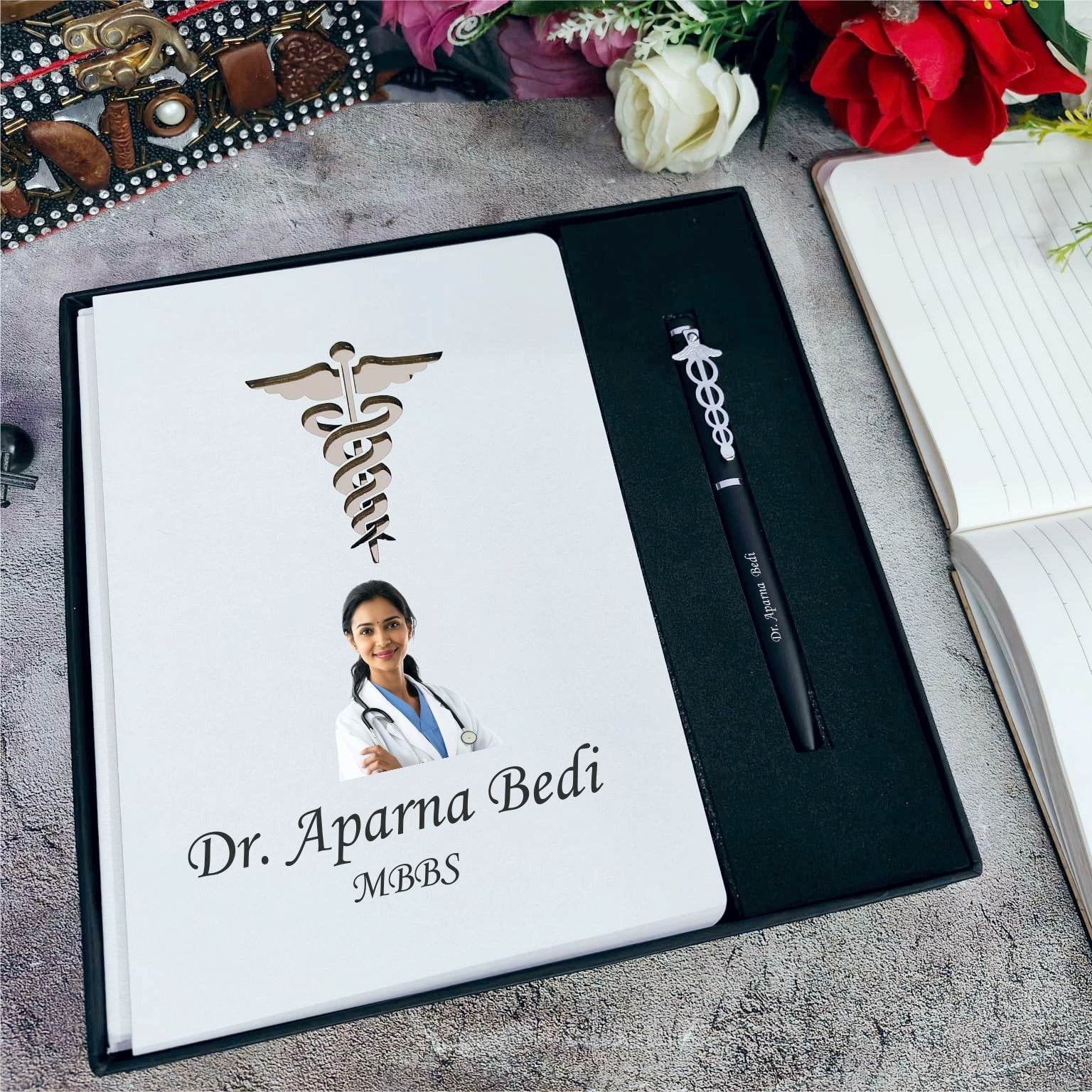 Customized Professional Diary & Pen Combo for Doctors - BBD GIFTS
