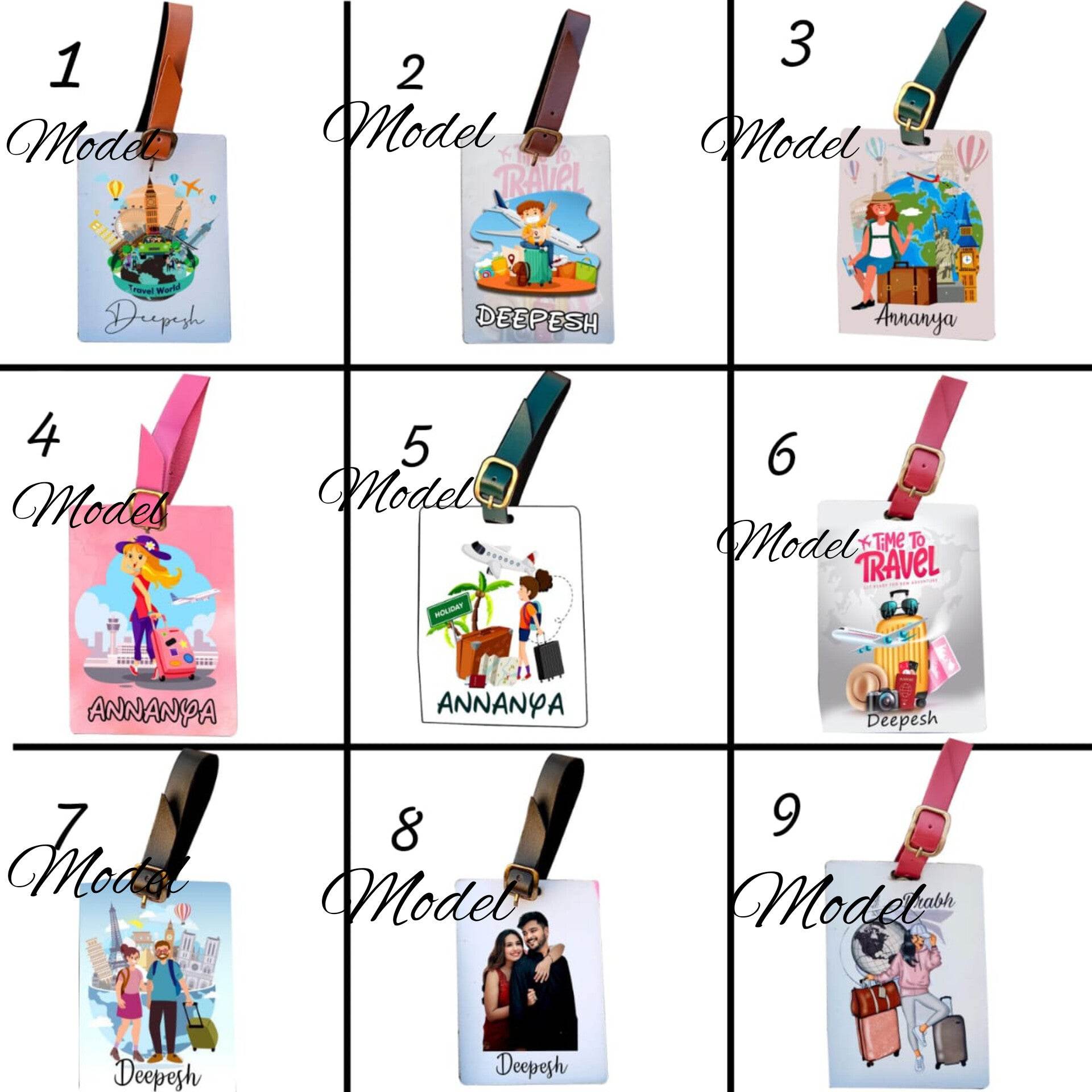 Personalized Passport Cover | Luggage Tag Combo | Leather Passport | Any picture Customization | - BBD GIFTS