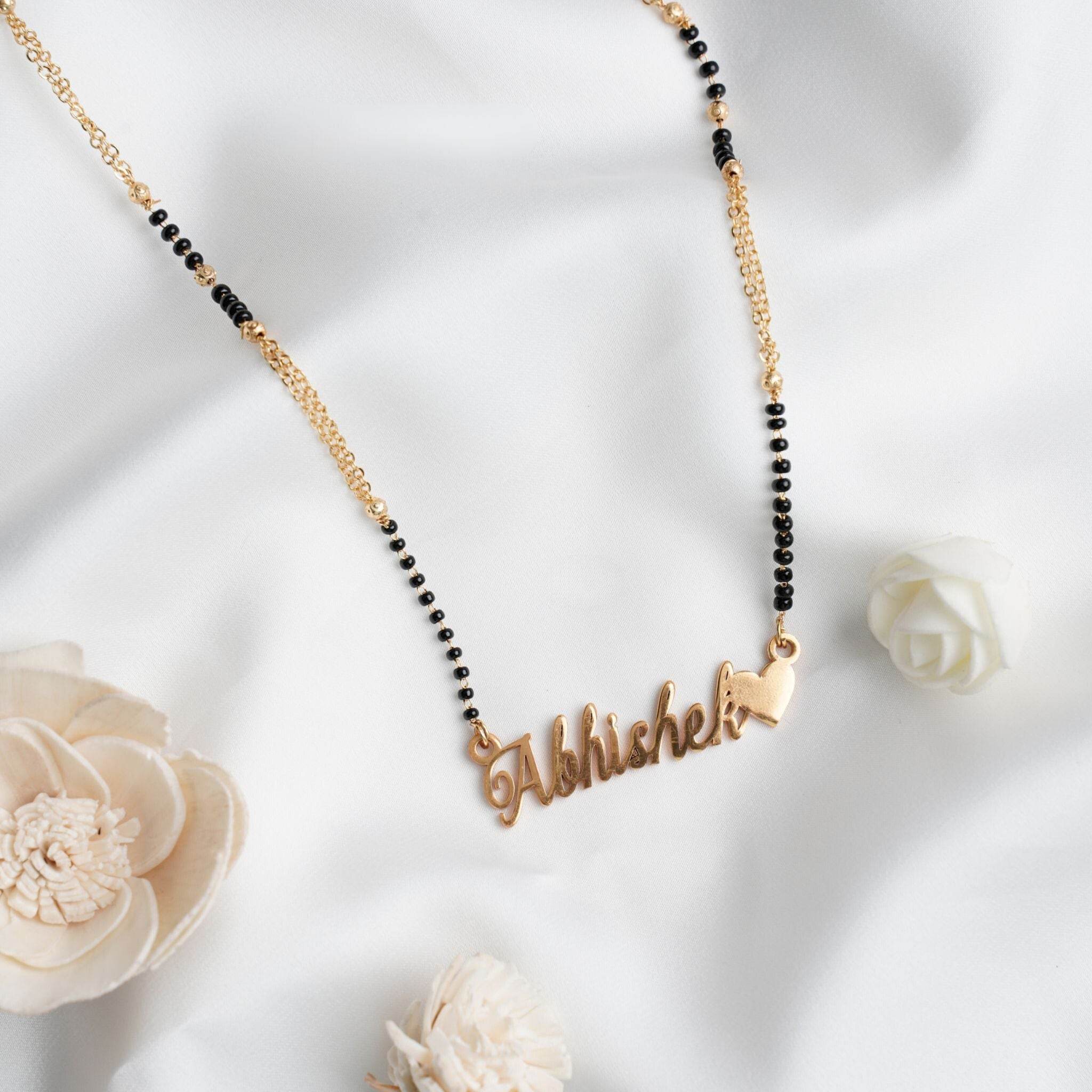 Personalized Fancy Jewellery | Mangalsutra | Indian tradition | Gold plated mangalsutra | Beautiful mangalsutras - BBD GIFTS
