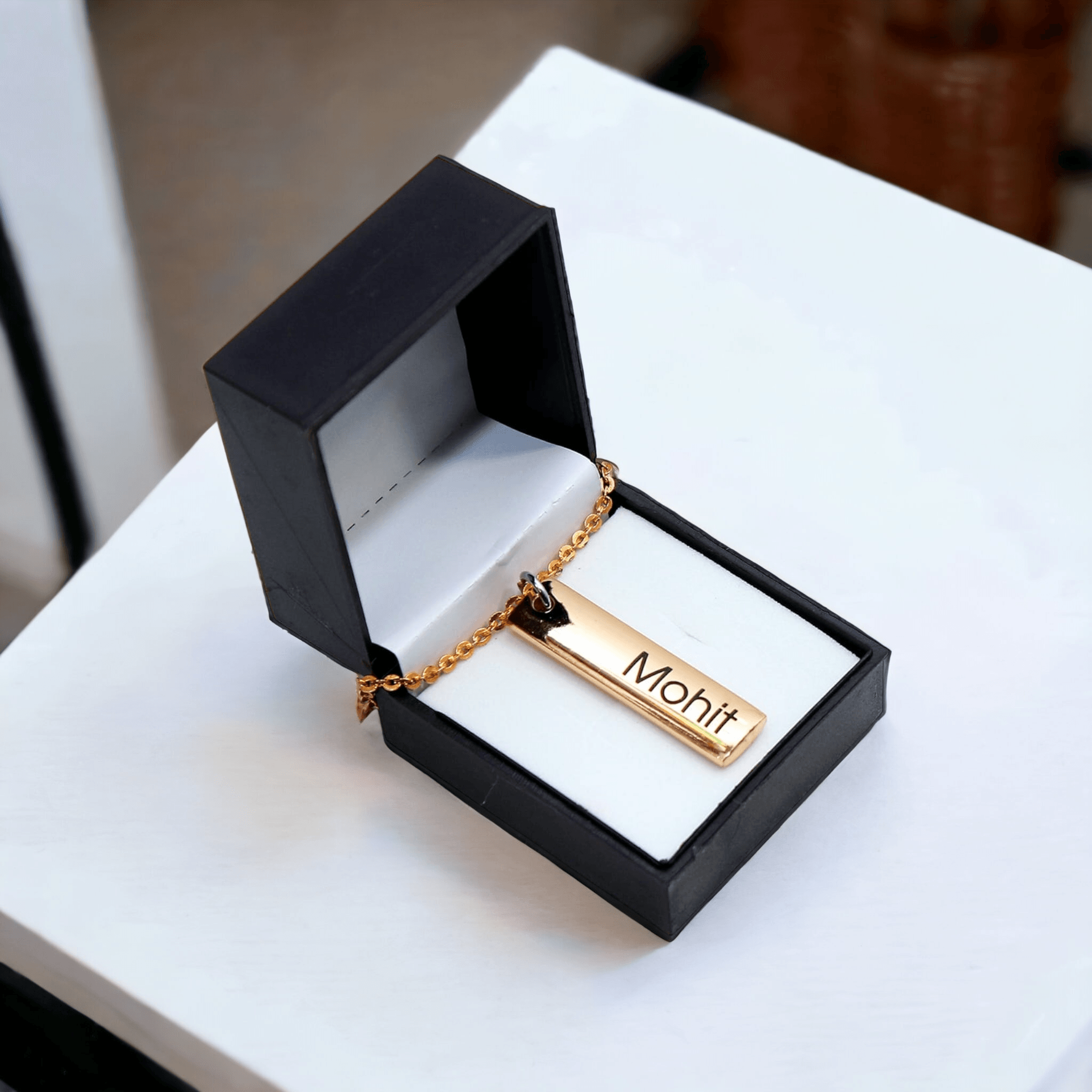 Capsule Bar Name Pendant - BBD GIFTS