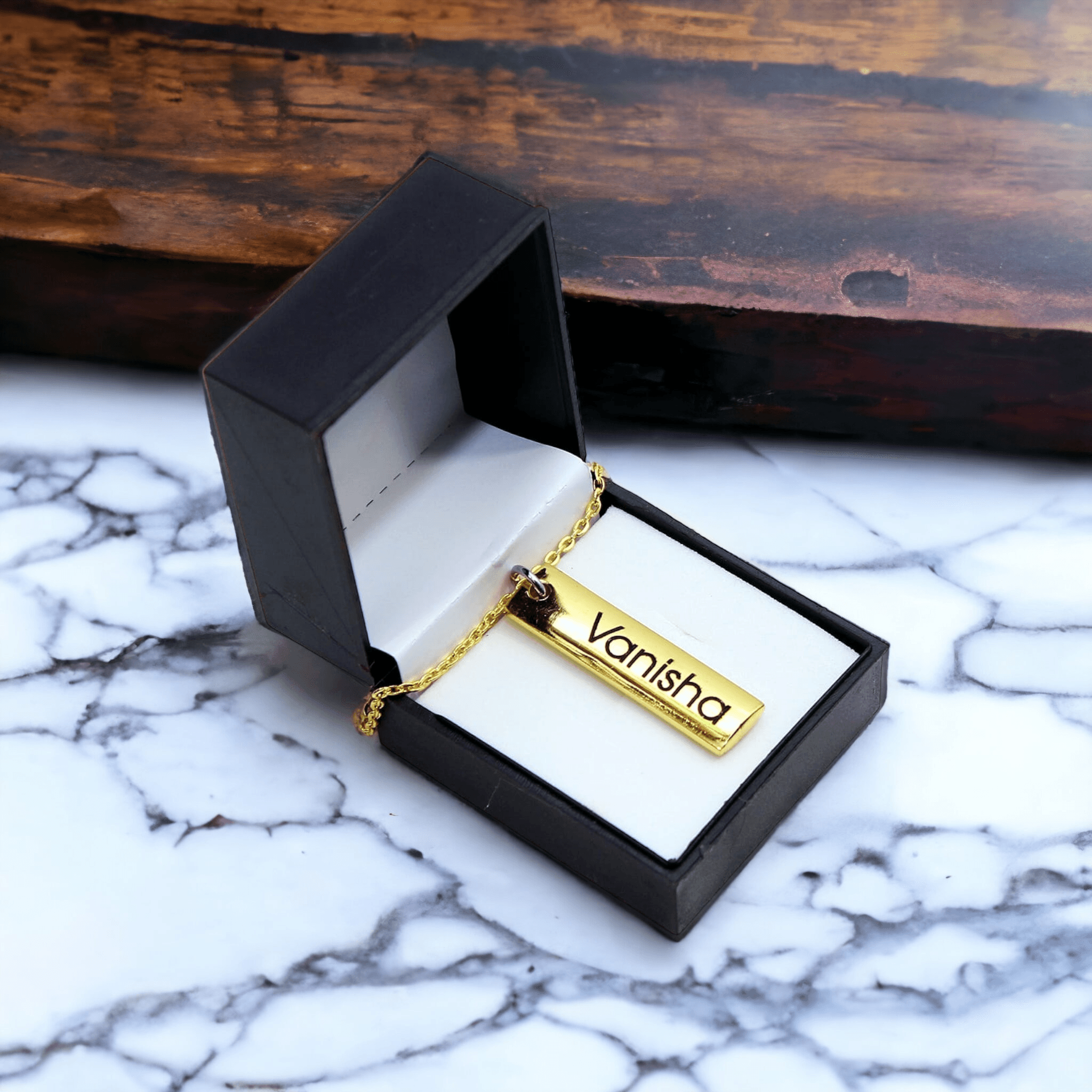 Capsule Bar Name Pendant - BBD GIFTS
