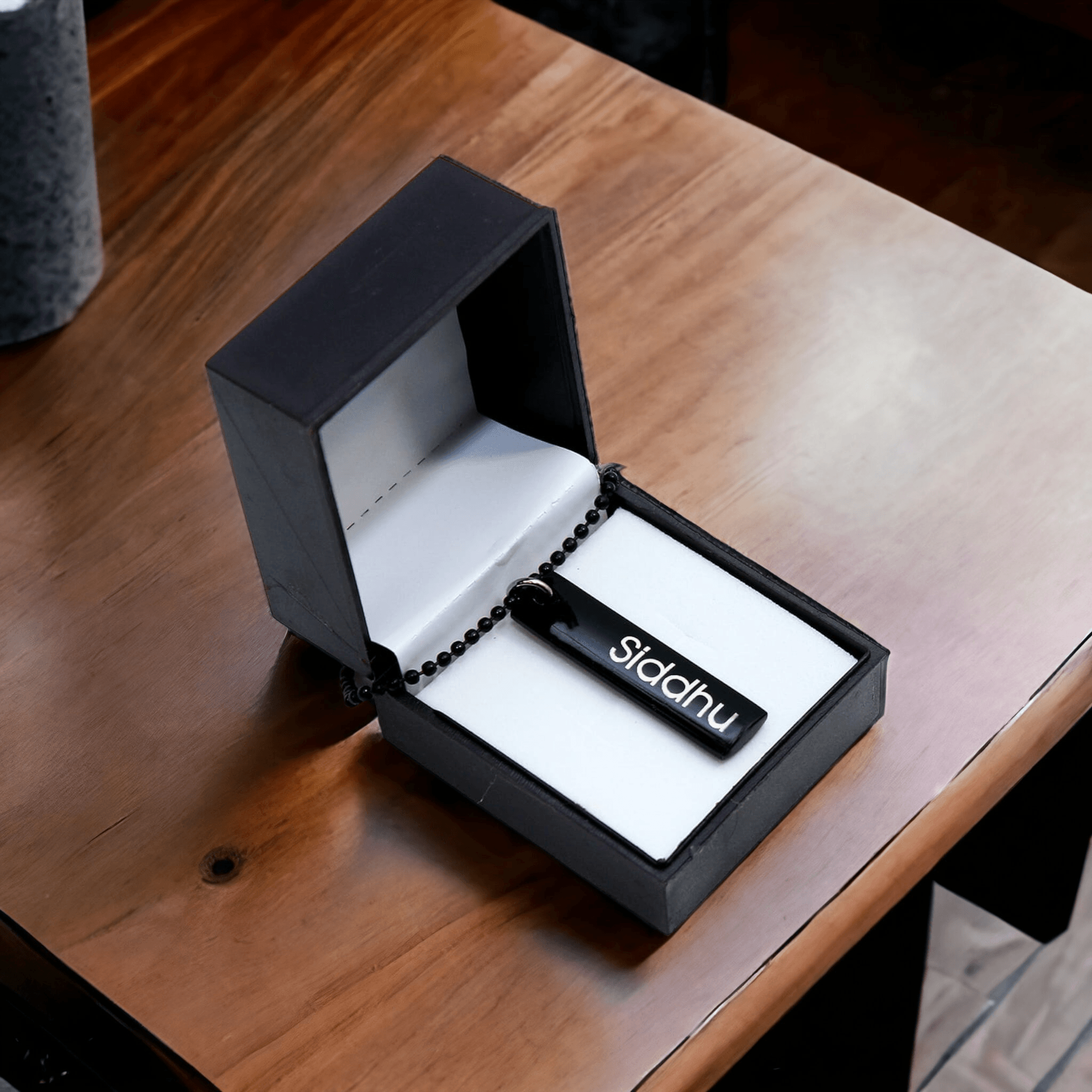 Capsule Bar Name Pendant - BBD GIFTS