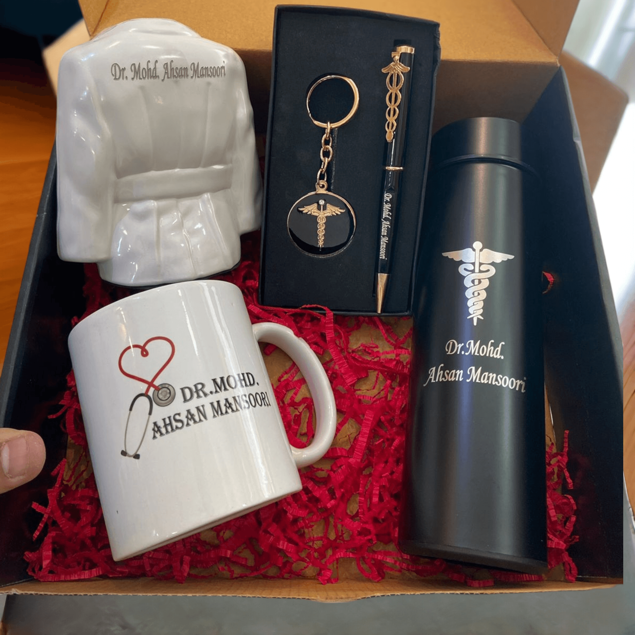 Best Gift For Doctor | Personalised doctor Combo | Customized doctor Hamper | Doctor theme gift ideas | Doctor Gifts - BBD GIFTS